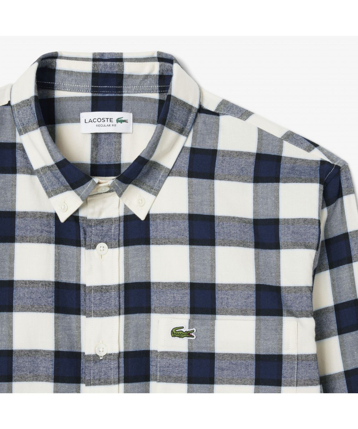 라코스테(LACOSTE) 남성 플란넬 빅체크 셔츠 CH8534-55N BIR