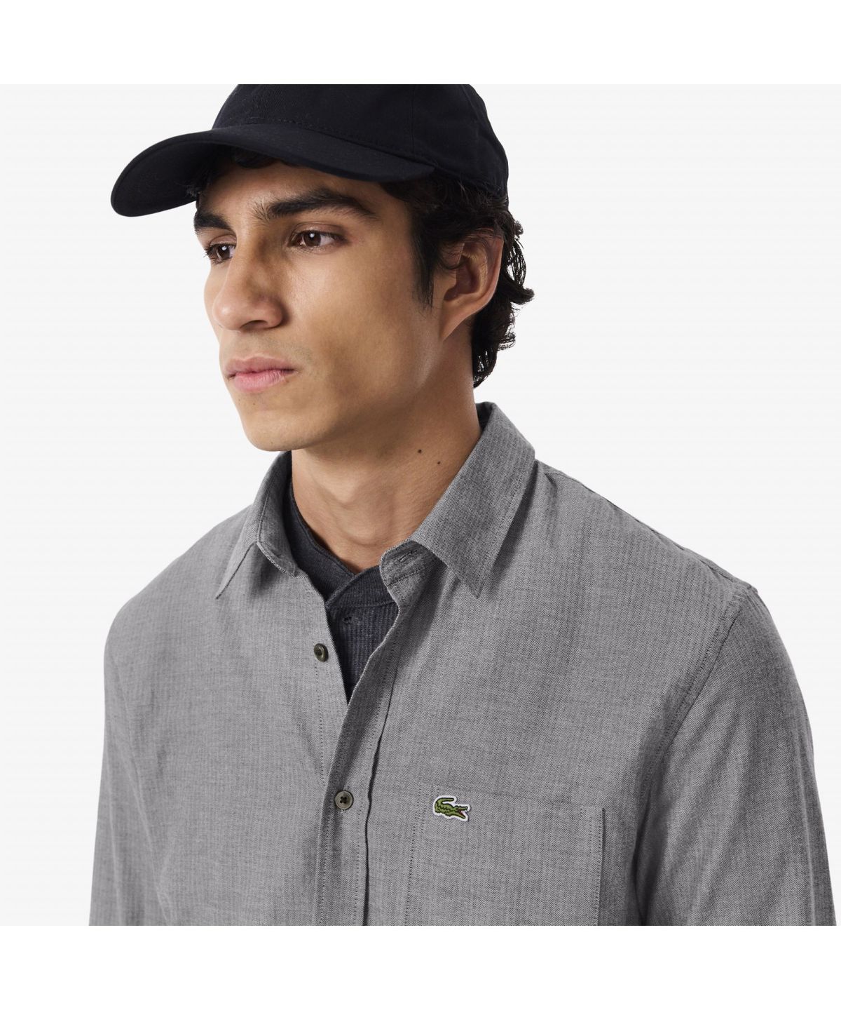 라코스테(LACOSTE) 남성 플란넬 헤링본 셔츠 CH8551-55N HHW