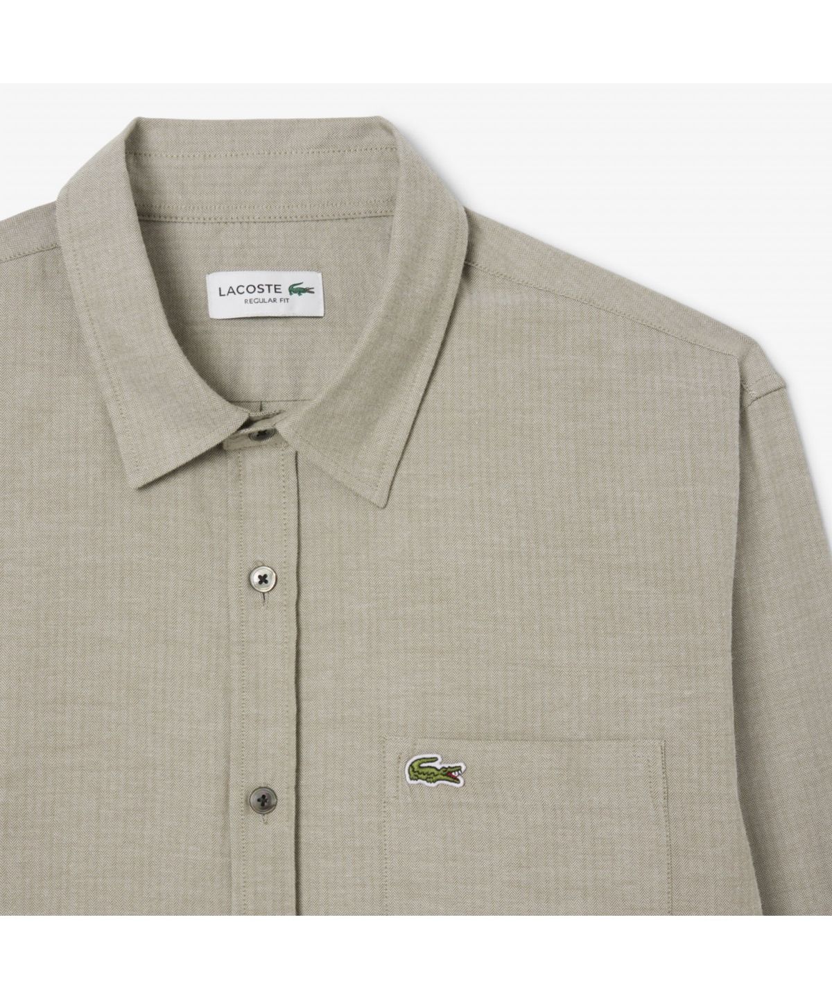 라코스테(LACOSTE) 남성 플란넬 헤링본 셔츠 CH8551-55N J1K