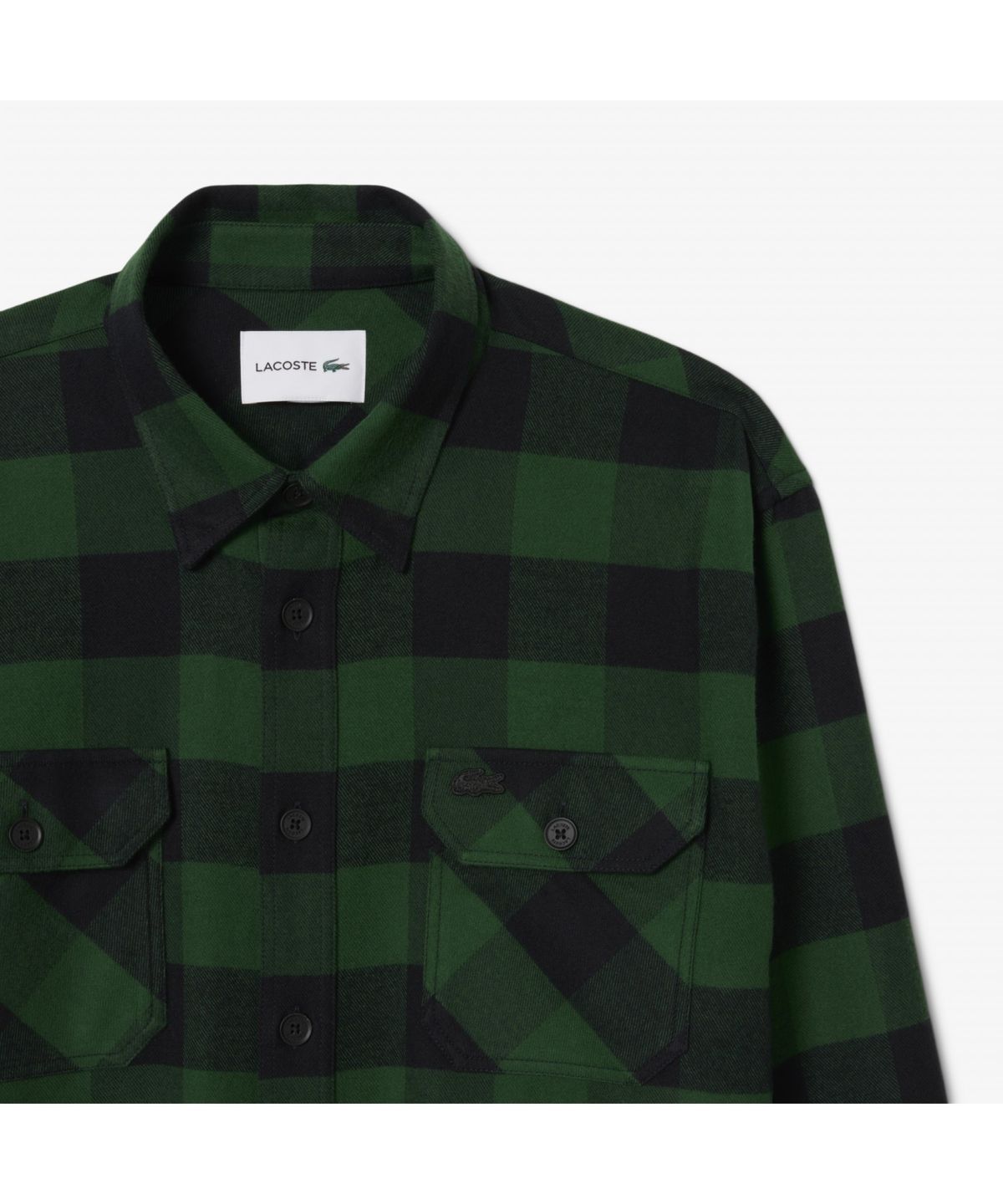 라코스테(LACOSTE) 남성 체스트 포켓 체크 셔츠 CH9210-55N U1Y