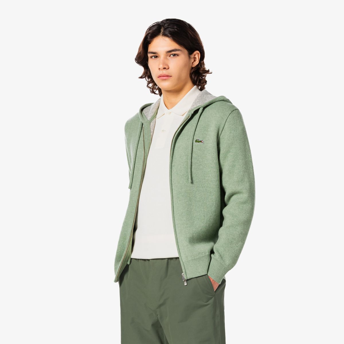 라코스테(LACOSTE) 남성 이중직 후드집업 AH390E-55N S86