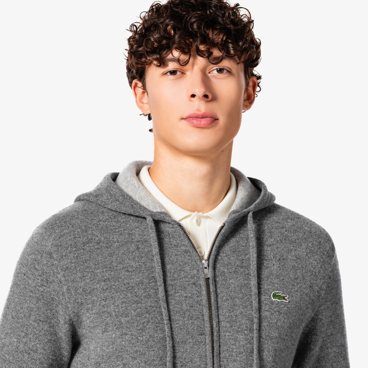라코스테(LACOSTE) 남성 이중직 후드집업 AH390E-55N CCA
