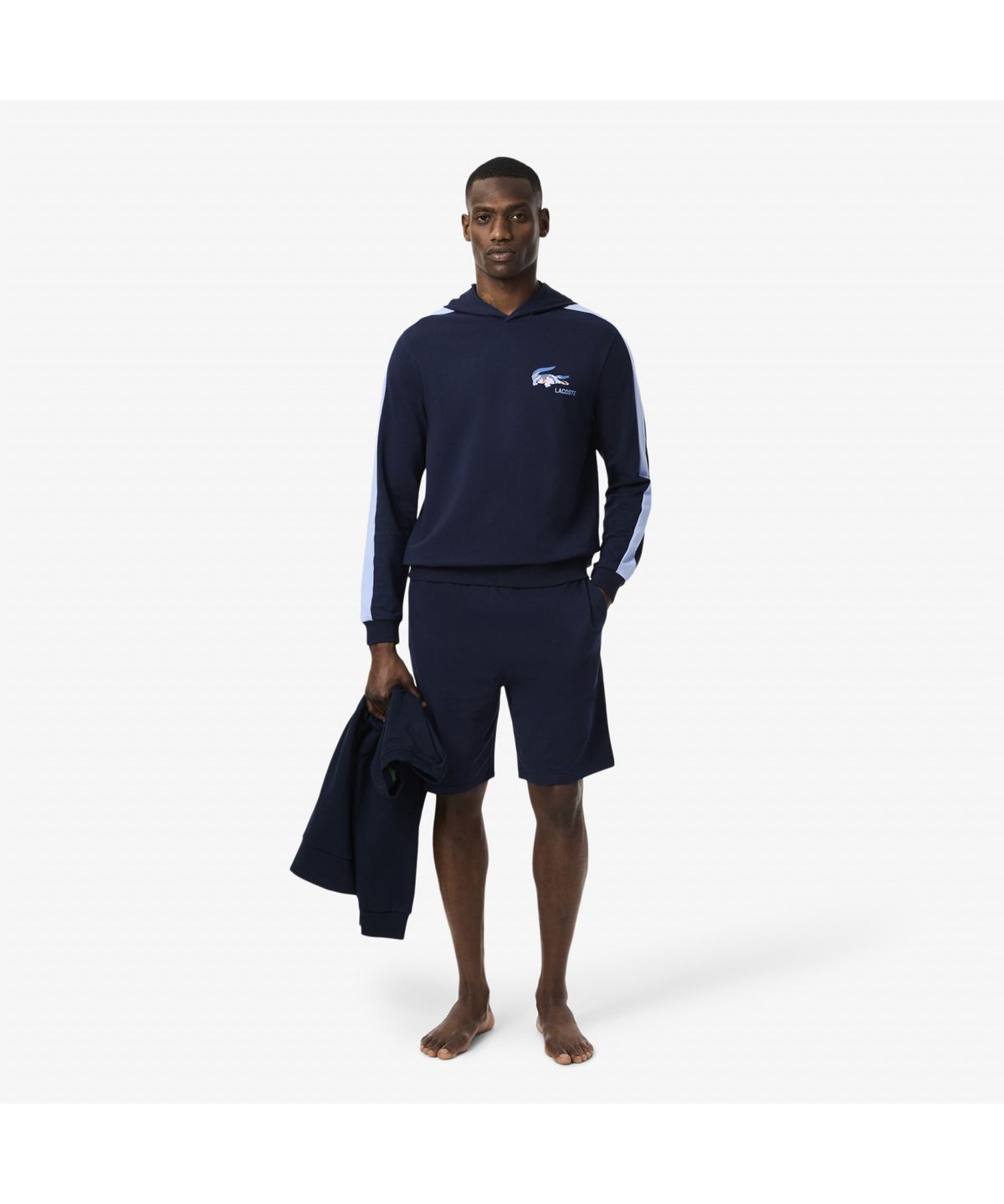 라코스테(LACOSTE) 남성 베이직 시즈널 로고 후드집업 SH4980-55N AIT
