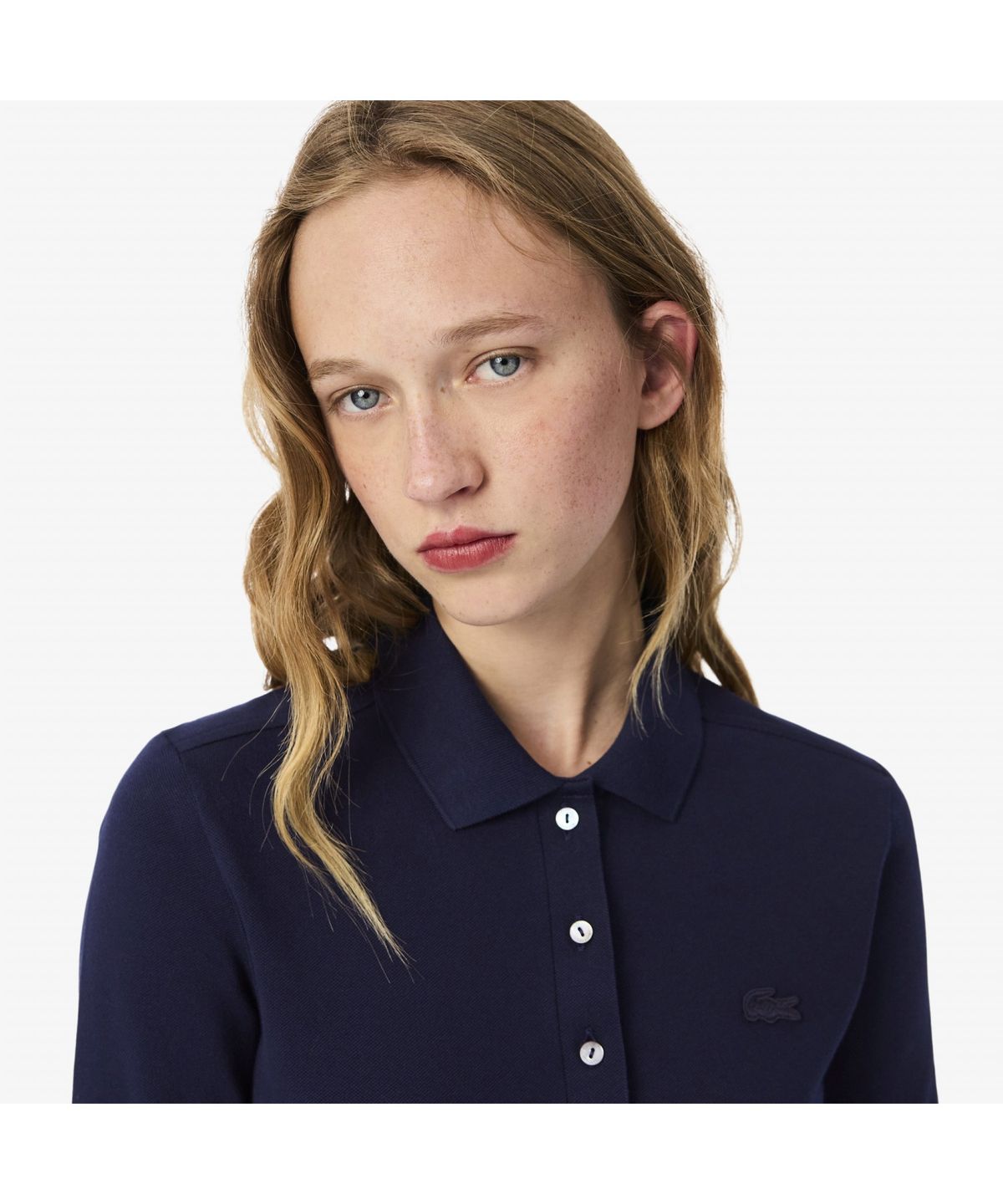 라코스테(LACOSTE) 여성 슬림핏 긴팔 폴로 셔츠 PF5464-55N 166