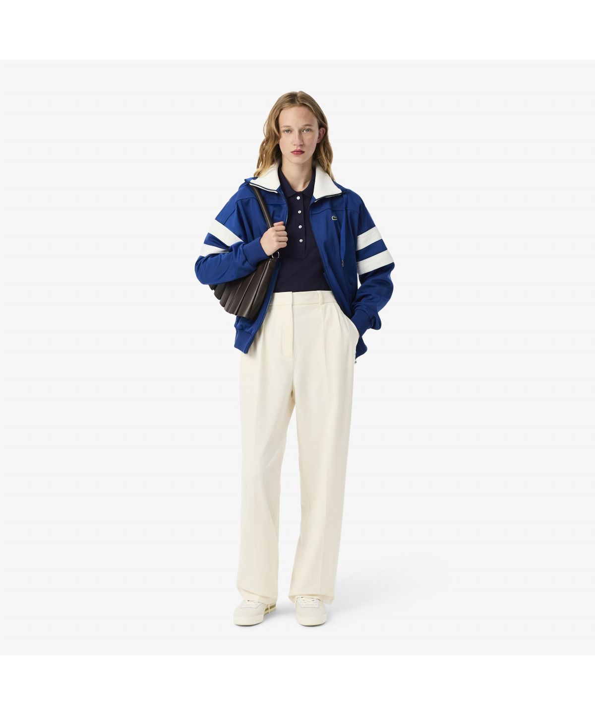 라코스테(LACOSTE) 여성 슬림핏 긴팔 폴로 셔츠 PF5464-55N 166