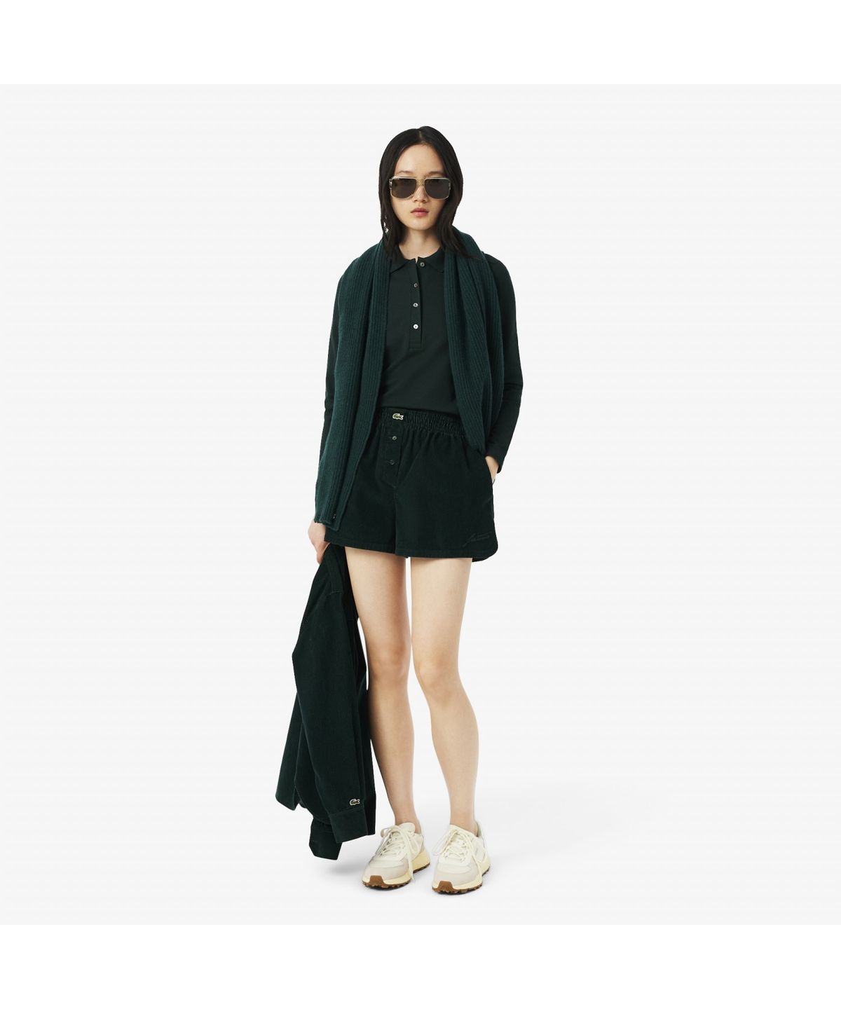 라코스테(LACOSTE) 여성 슬림핏 긴팔 폴로 셔츠 PF5464-55N YZP
