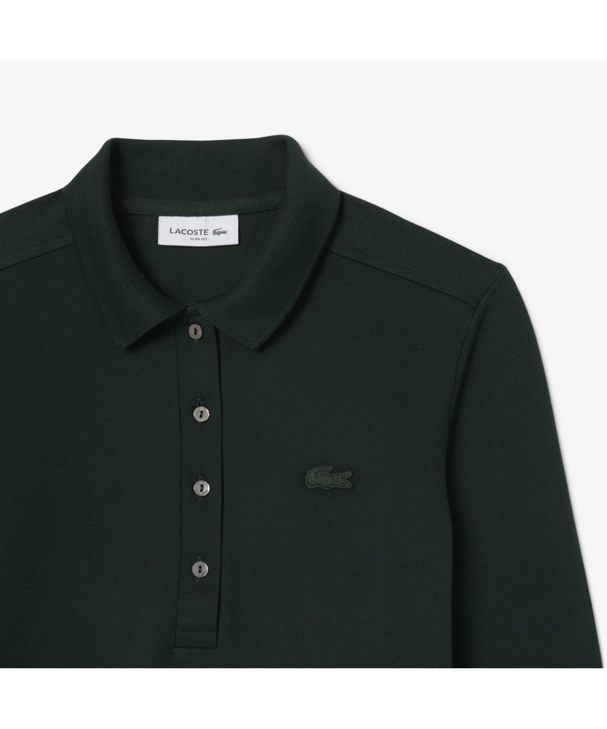 라코스테(LACOSTE) 여성 슬림핏 긴팔 폴로 셔츠 PF5464-55N YZP