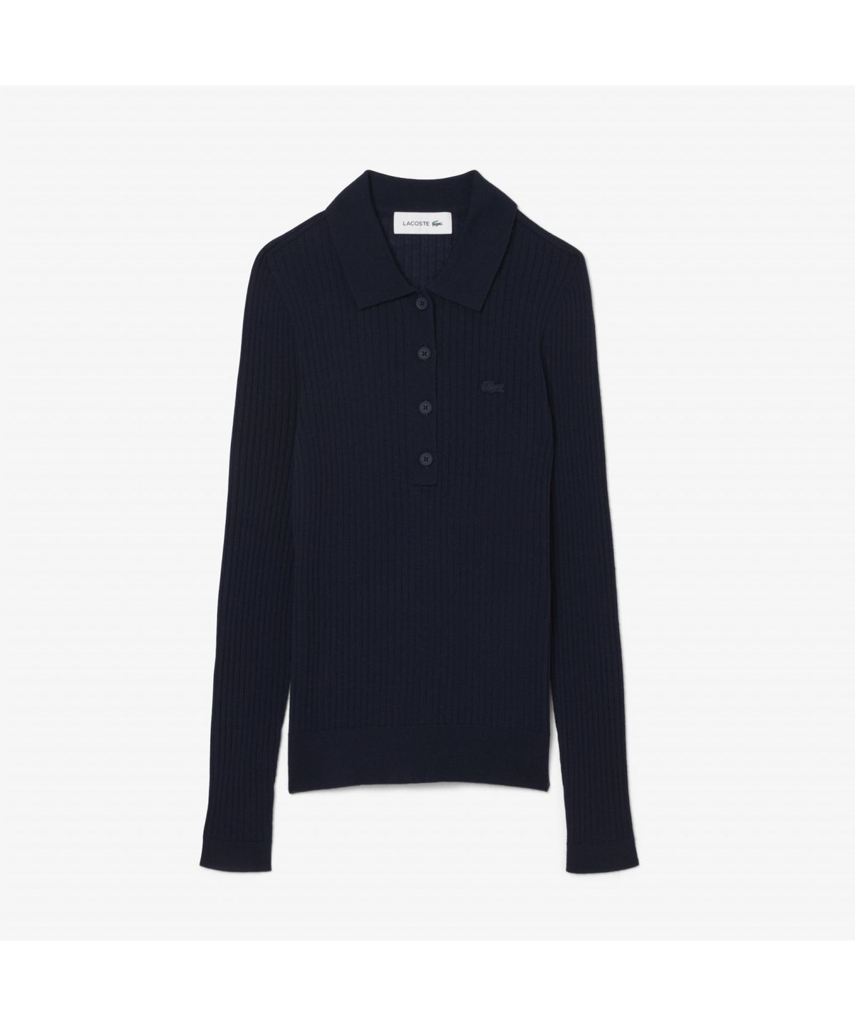 라코스테(LACOSTE) 여성 립조직 긴팔 폴로 스웨터 AF4006-55N 166