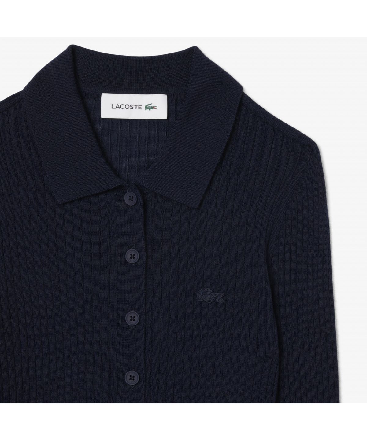 라코스테(LACOSTE) 여성 립조직 긴팔 폴로 스웨터 AF4006-55N 166