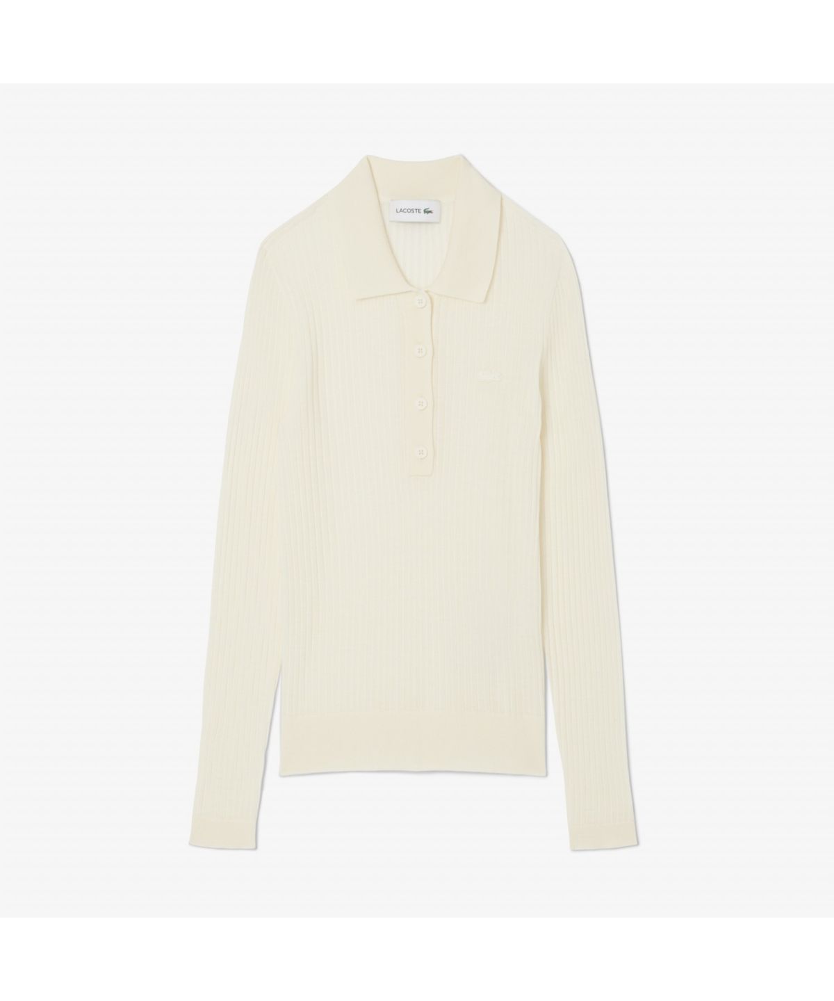 라코스테(LACOSTE) 여성 립조직 긴팔 폴로 스웨터 AF4006-55N 70V