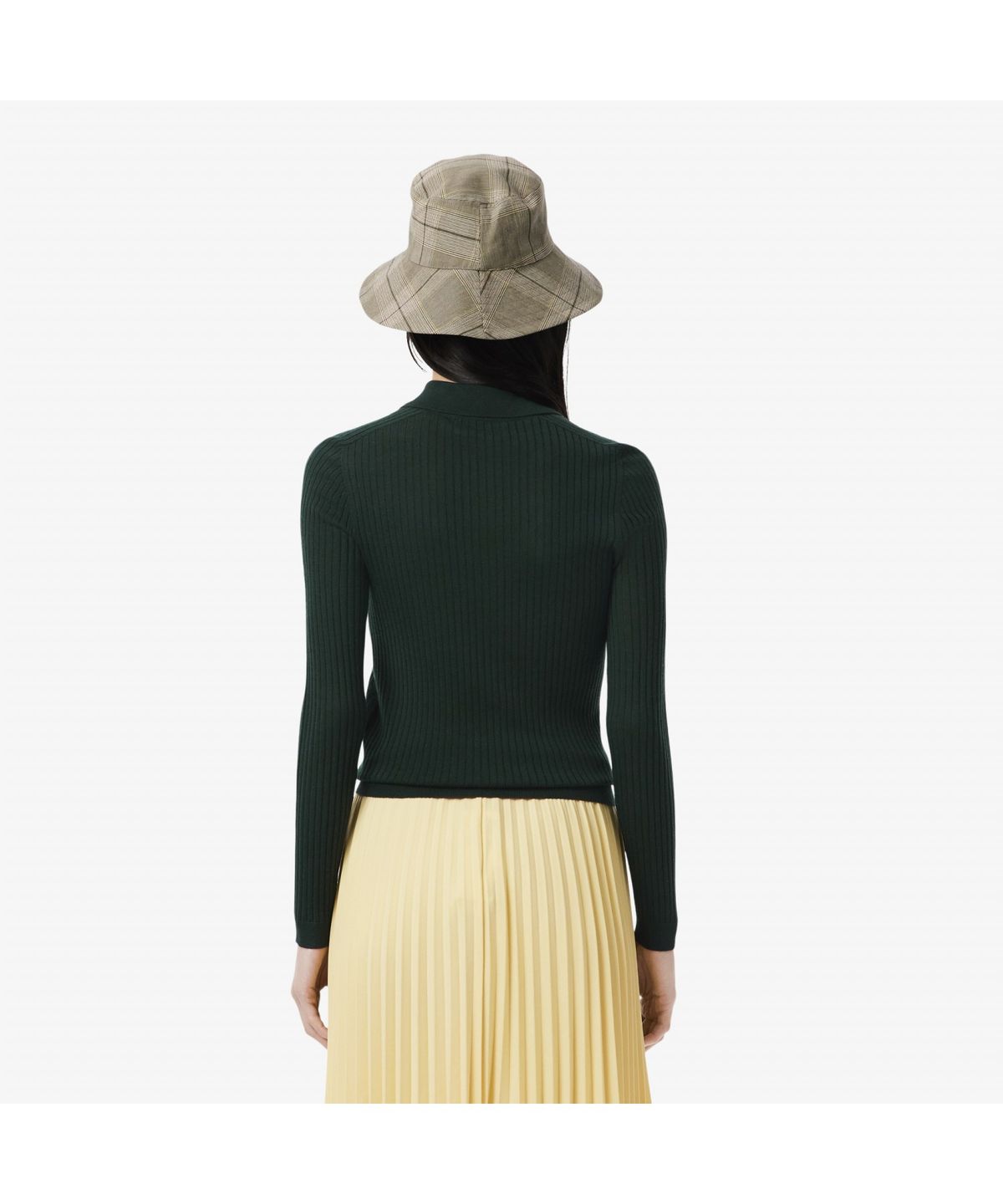 라코스테(LACOSTE) 여성 립조직 긴팔 폴로 스웨터 AF4006-55N YZP