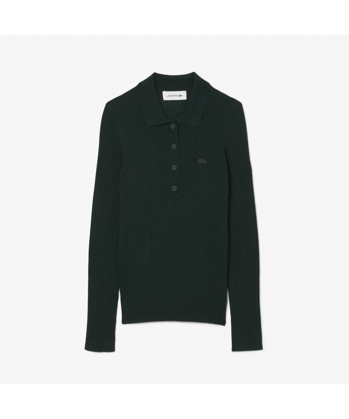 라코스테(LACOSTE) 여성 립조직 긴팔 폴로 스웨터 AF4006-55N YZP