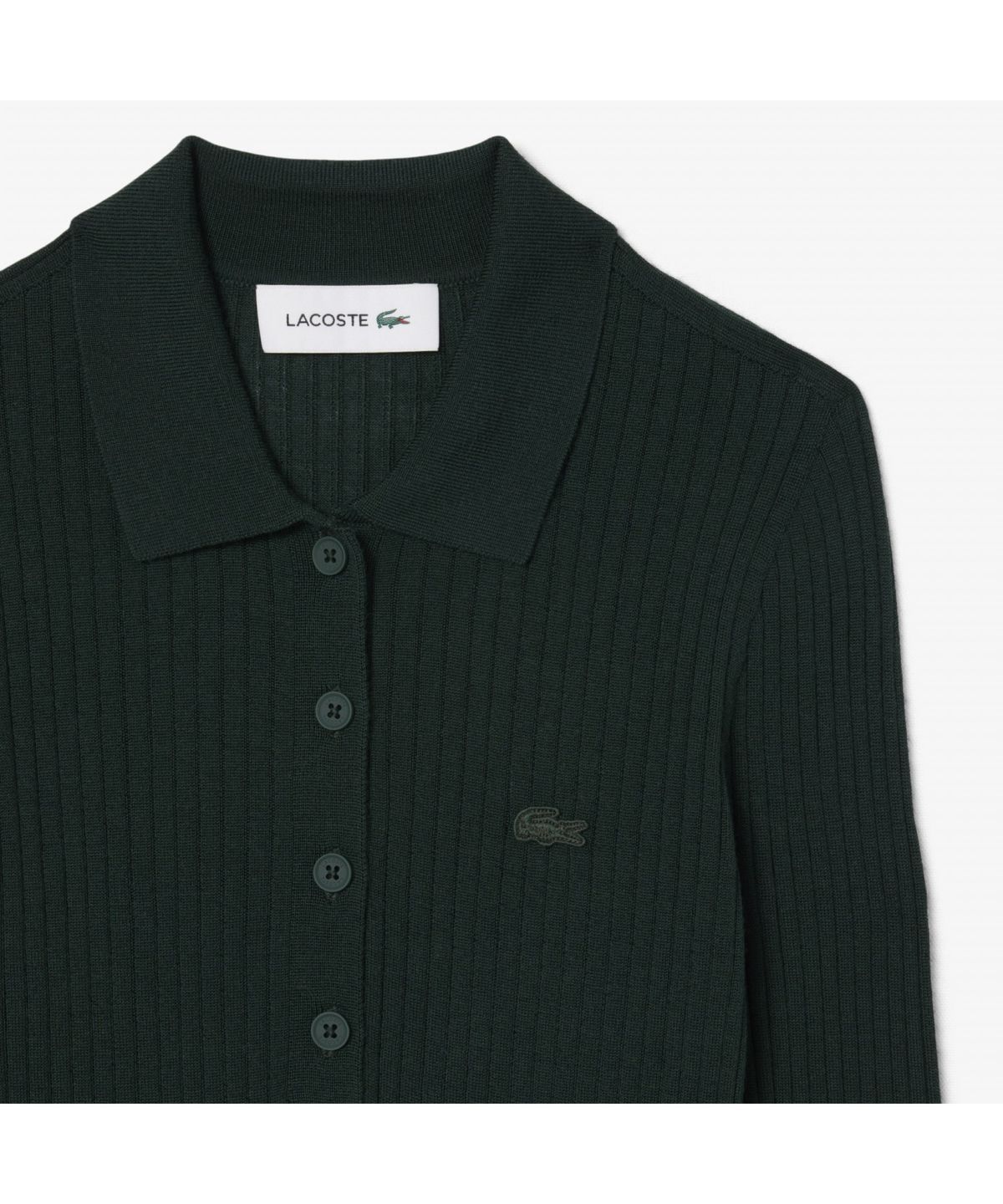 라코스테(LACOSTE) 여성 립조직 긴팔 폴로 스웨터 AF4006-55N YZP
