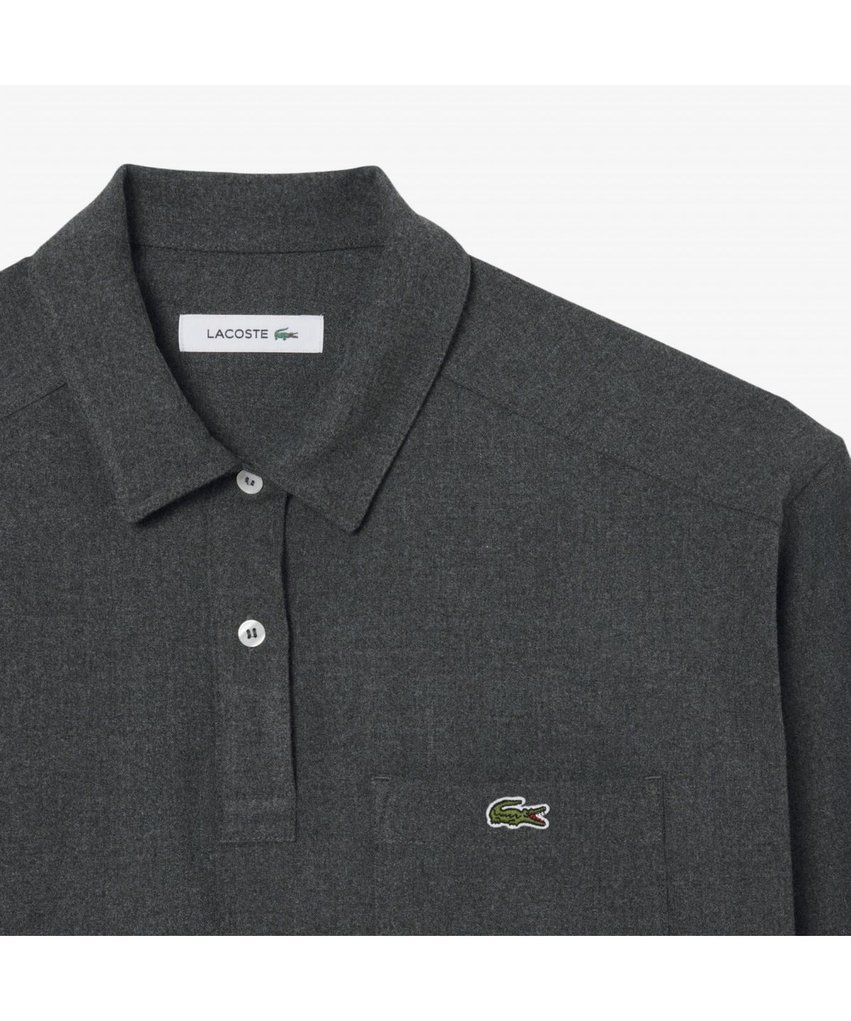 라코스테(LACOSTE) 여성 플란넬 폴로 탑 CF5440-55N 050
