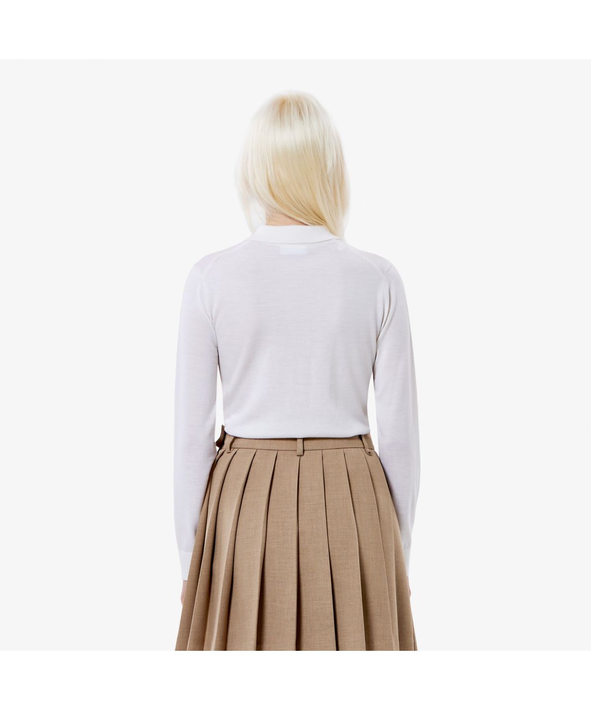 라코스테(LACOSTE) 여성 베이직 긴팔 스웨터 폴로 AF793E-55N 70V