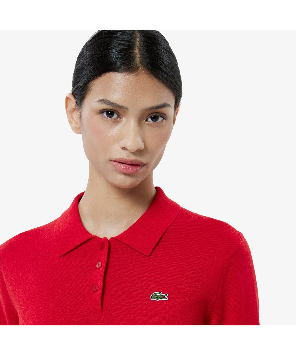 라코스테(LACOSTE) 여성 베이직 긴팔 스웨터 폴로 AF793E-55N 240