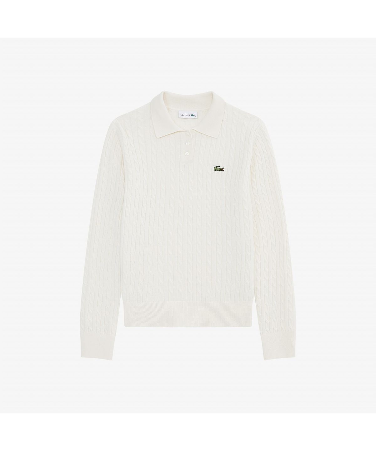 라코스테(LACOSTE) 여성 케이블 긴팔 폴로 스웨터 AF207E-55N XFJ