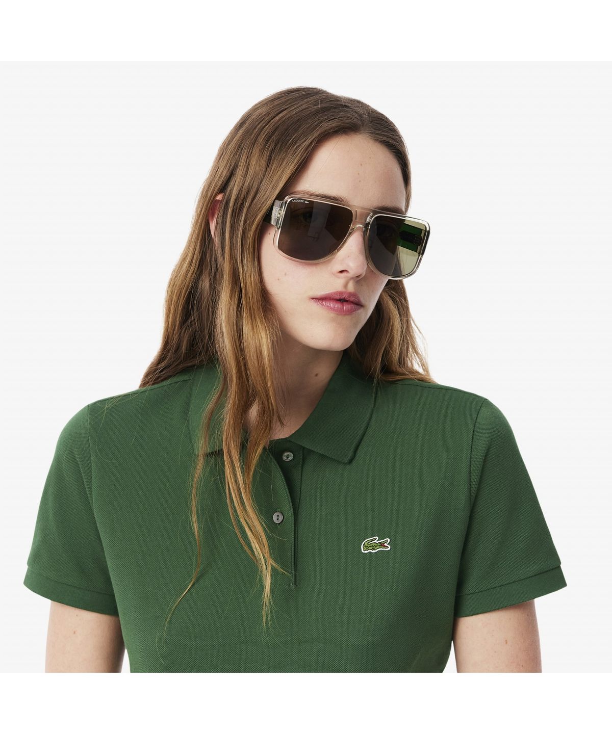 라코스테(LACOSTE) 여성 레귤러핏 반팔 폴로 셔츠 PF7839-55N 132
