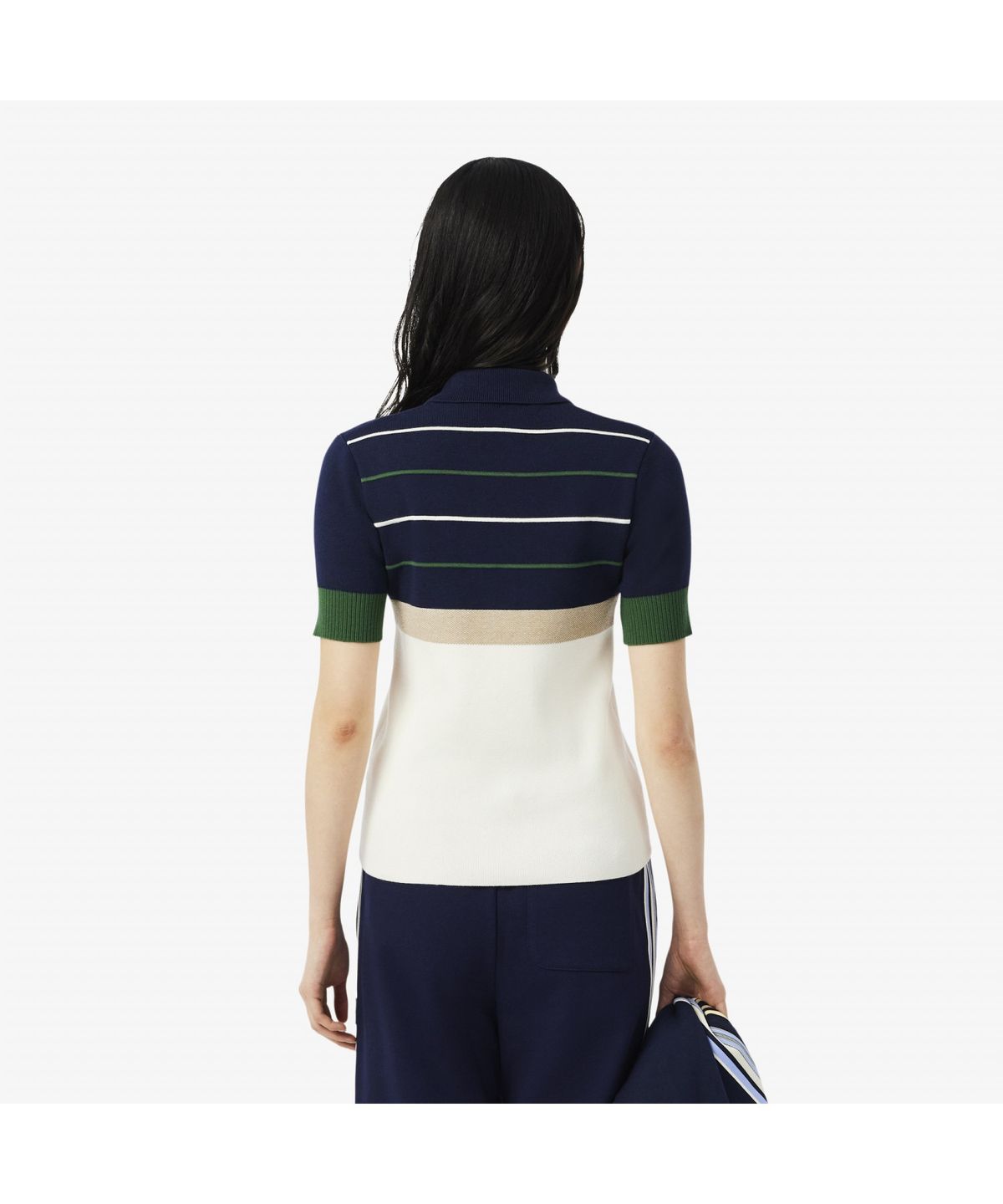 라코스테(LACOSTE) 여성 MIF 컬러블럭 폴로 스웨터 AF4009-55N 9IY