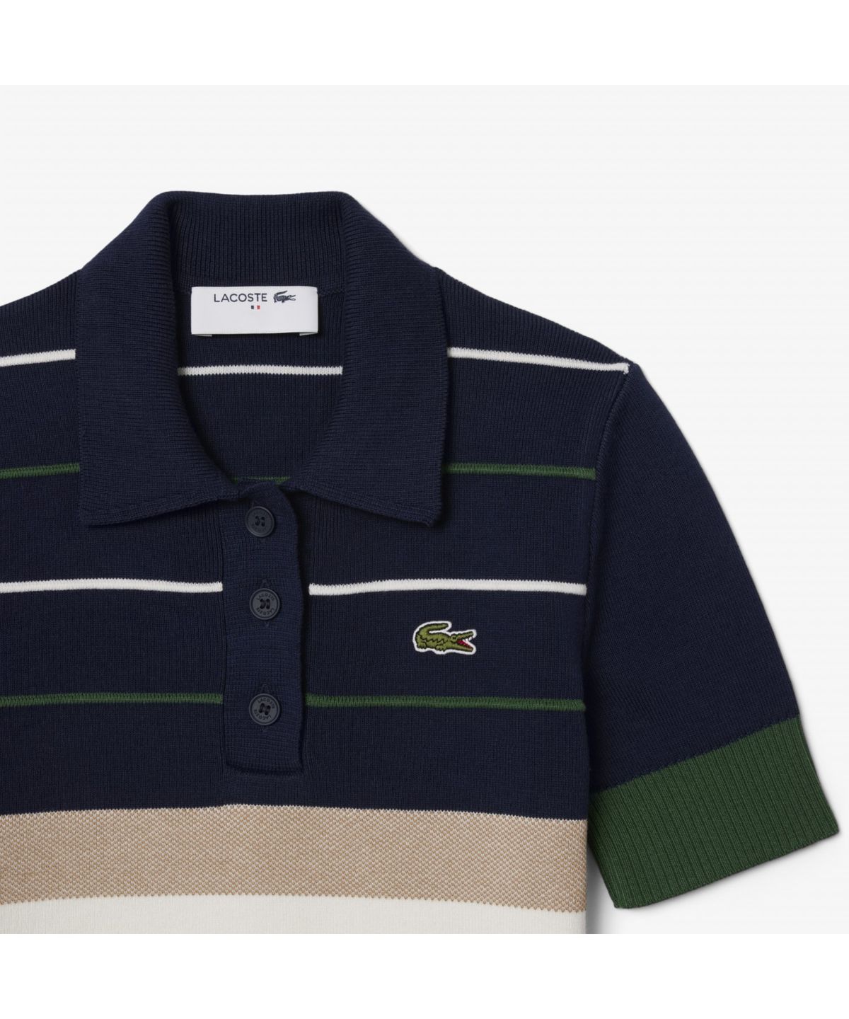 라코스테(LACOSTE) 여성 MIF 컬러블럭 폴로 스웨터 AF4009-55N 9IY