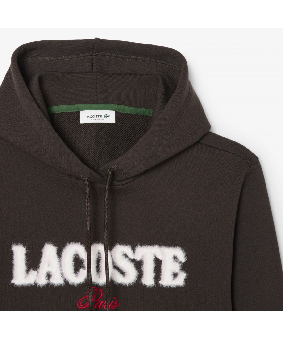 라코스테(LACOSTE) 여성 플러피 레터링 후드 스웻셔츠 SF5243-55N SKB