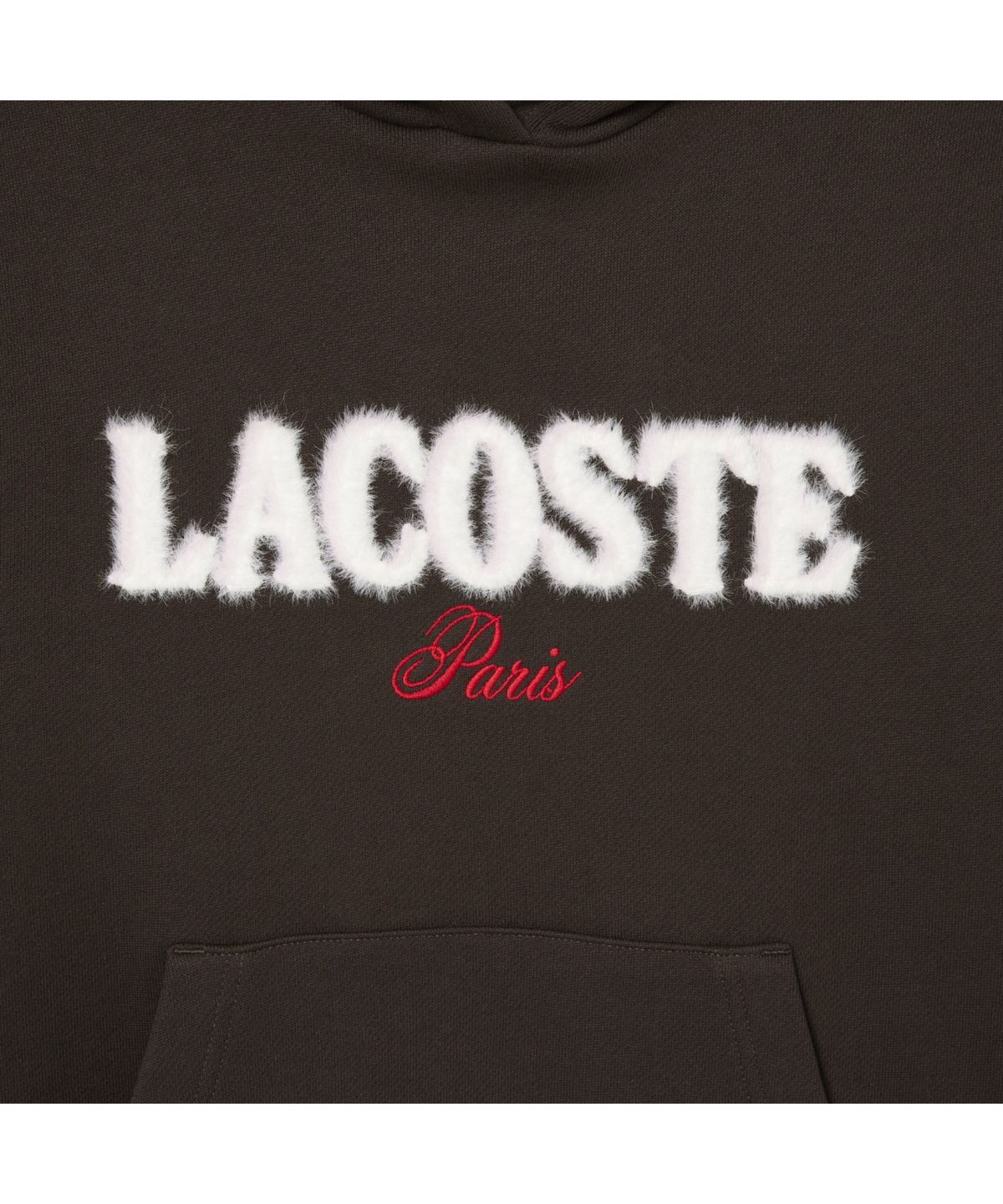 라코스테(LACOSTE) 여성 플러피 레터링 후드 스웻셔츠 SF5243-55N SKB