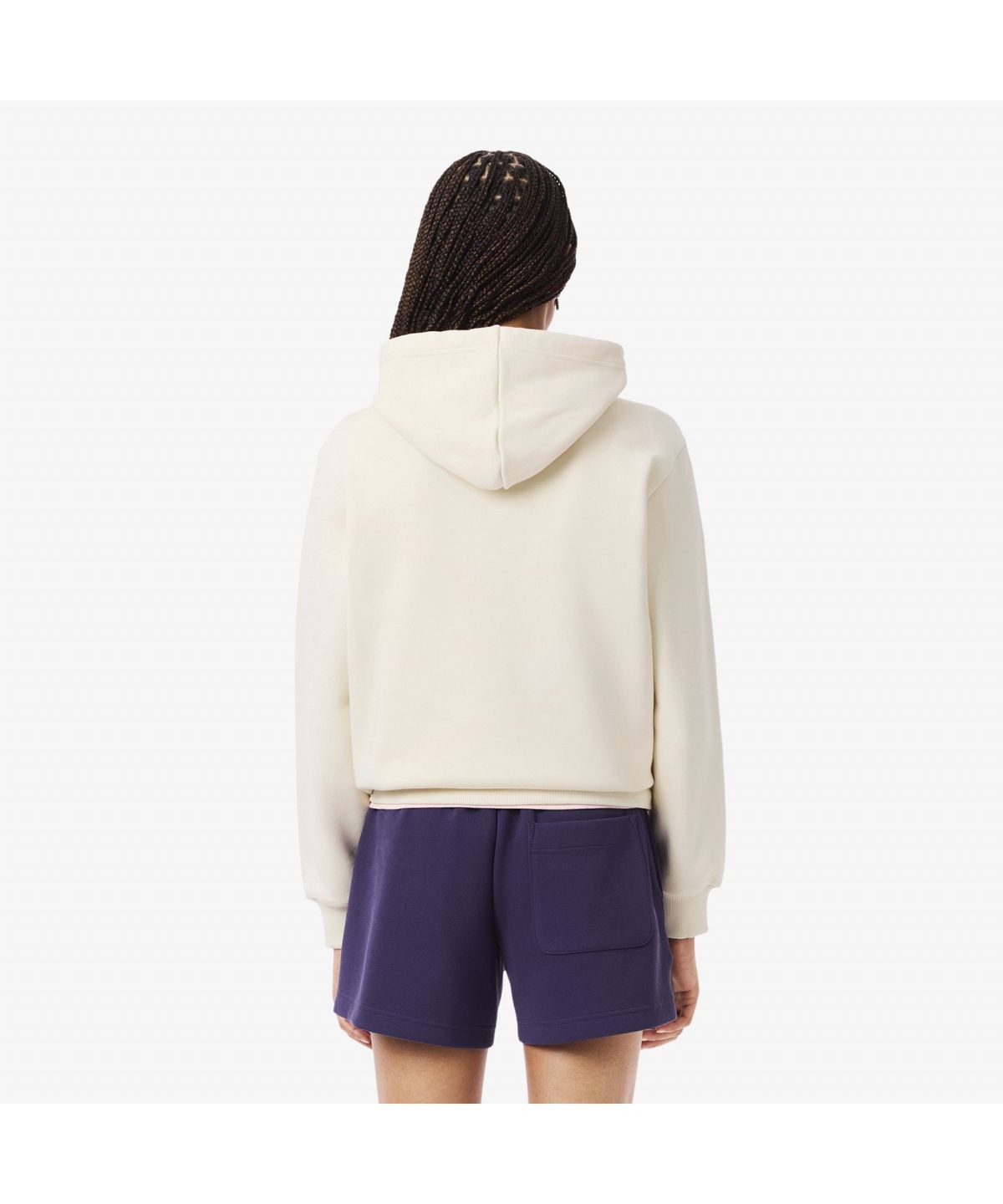 라코스테(LACOSTE) 여성 플러피 레터링 후드 스웻셔츠 SF5243-55N XFJ