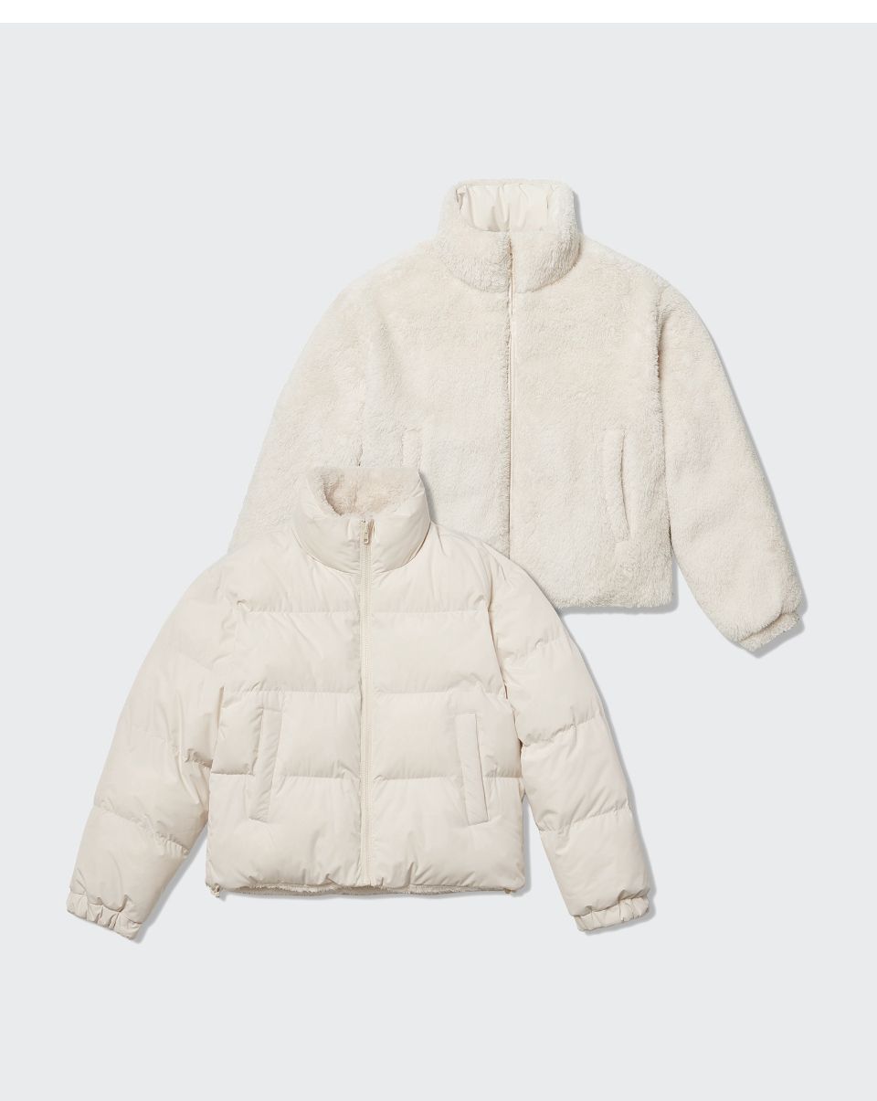 rosymonster フリース　ホワイト TATRAS - MONREALE (モンレアレ) / フリースボア ブルゾン (アイボリー