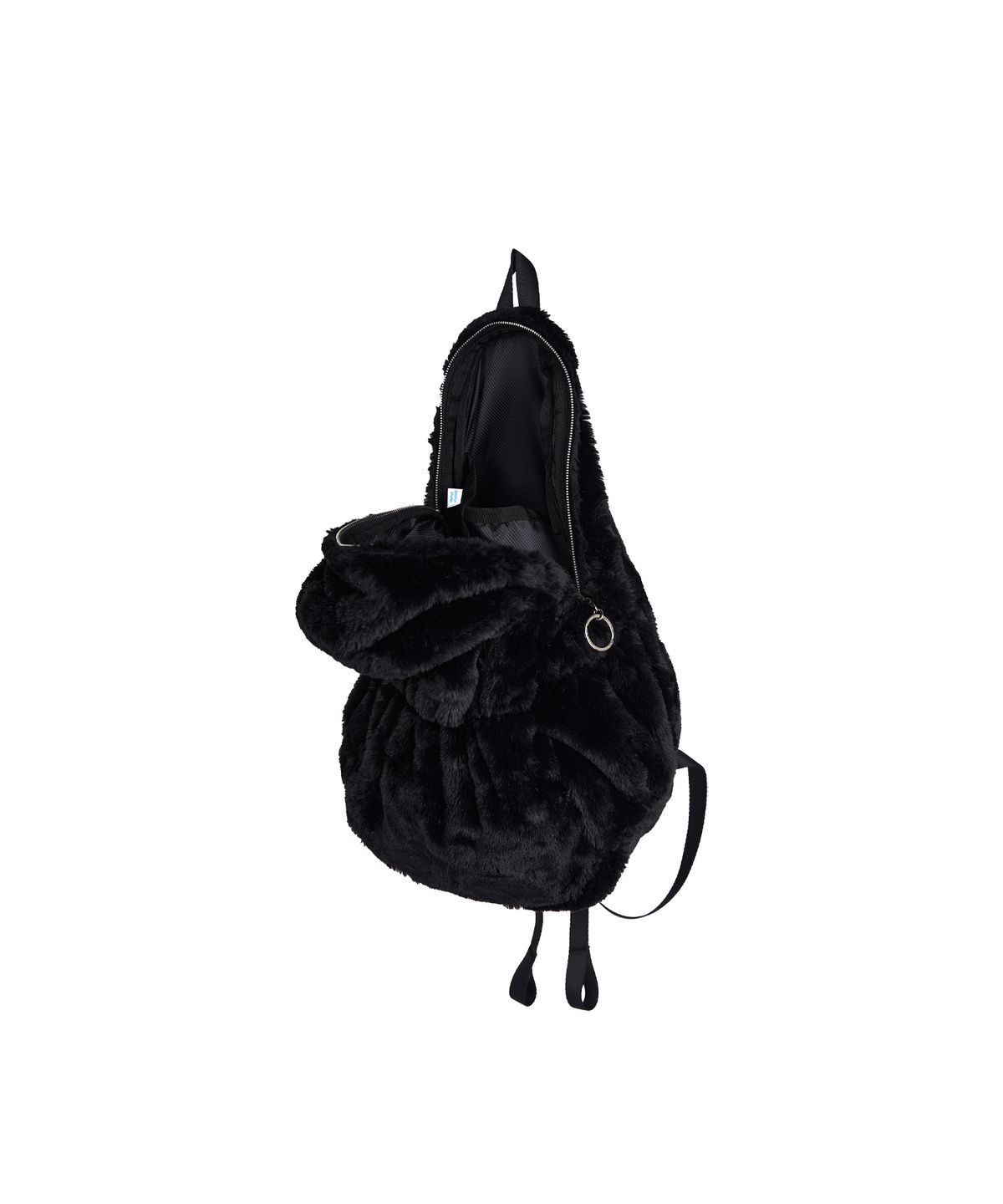 초록스튜디오(CHOROK STUDIO) Furffy Peanut Bag (Black)