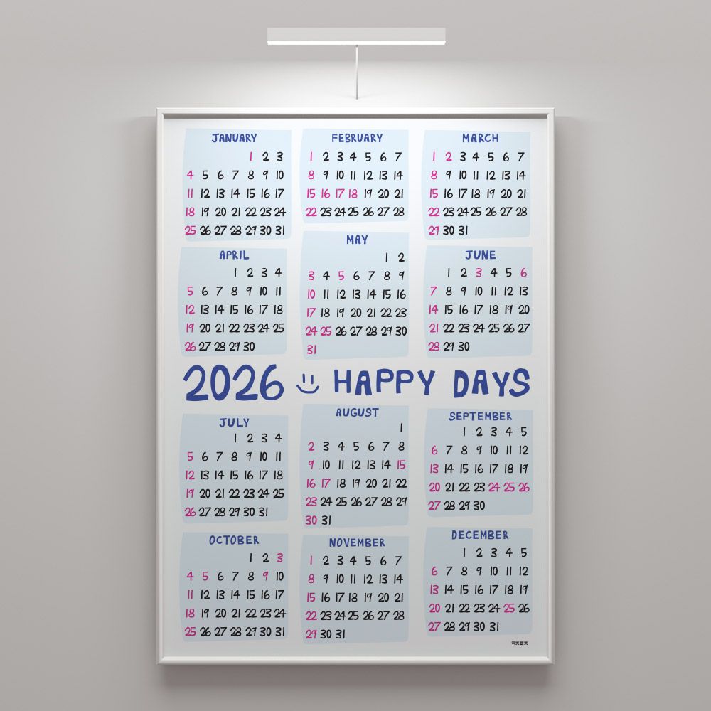 MUSINSA | KONGJUDESIGNS 2026 Calendar Poster A3