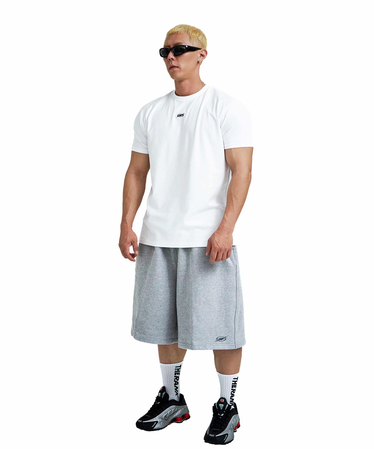 더랭크(THERANK) SYMBOLIC CORE MUSCLE TEE [WHITE]