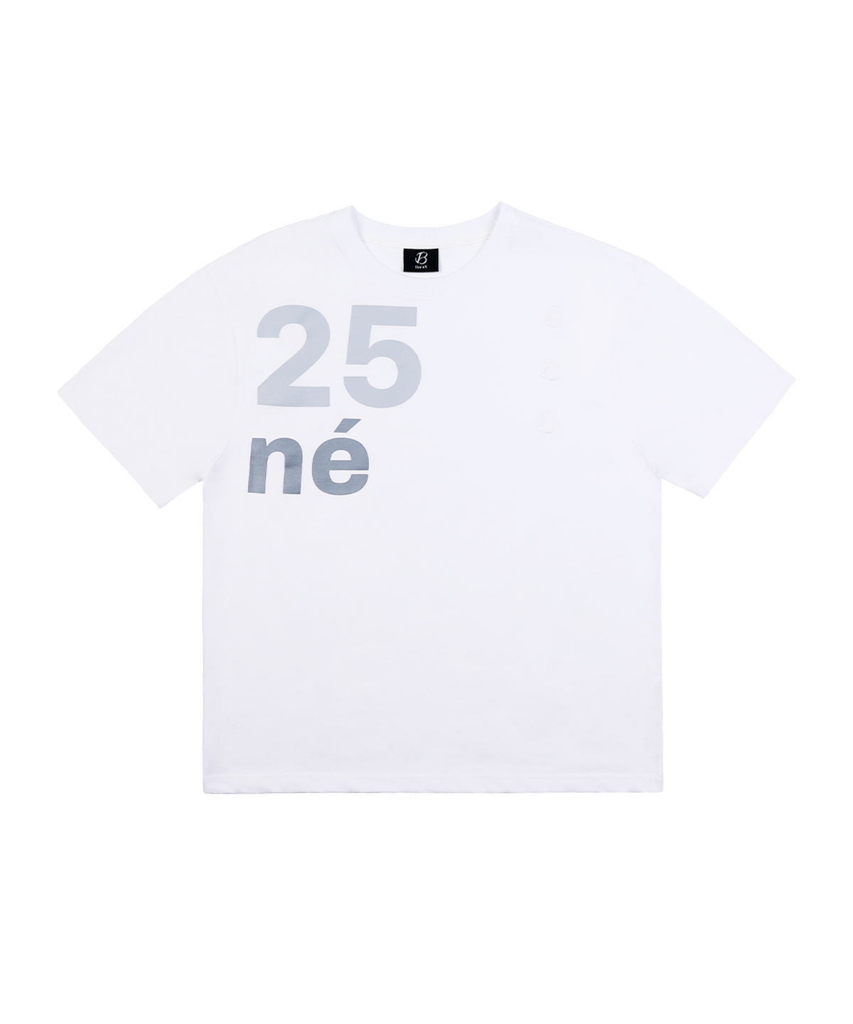 본엑스(BORNX) 25né Crop T-Shirt (White)