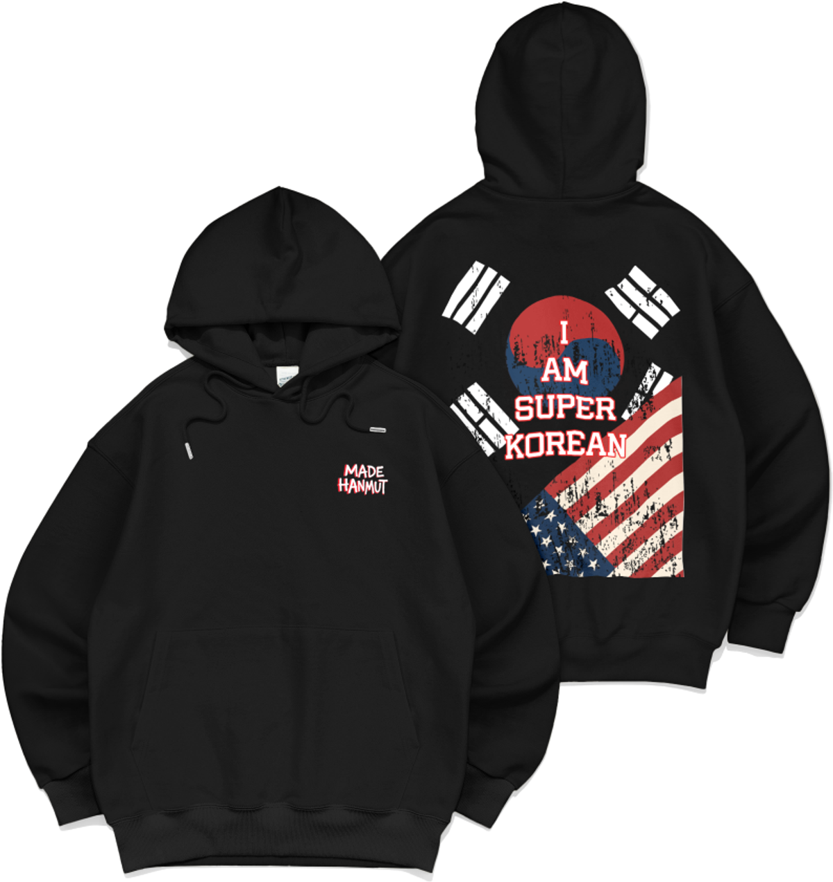 메이드한멋(MADEHANMUT) [기모선택] KOR X USA 후드티셔츠
