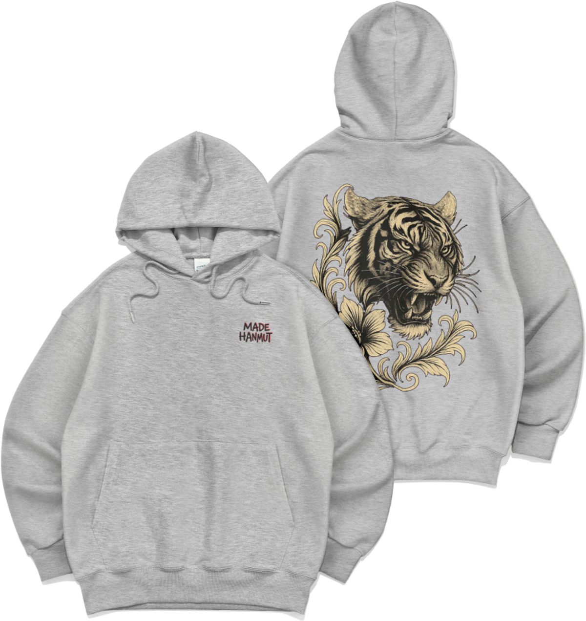 메이드한멋(MADEHANMUT) [기모선택]K-Tiger Spirit 후드티셔츠