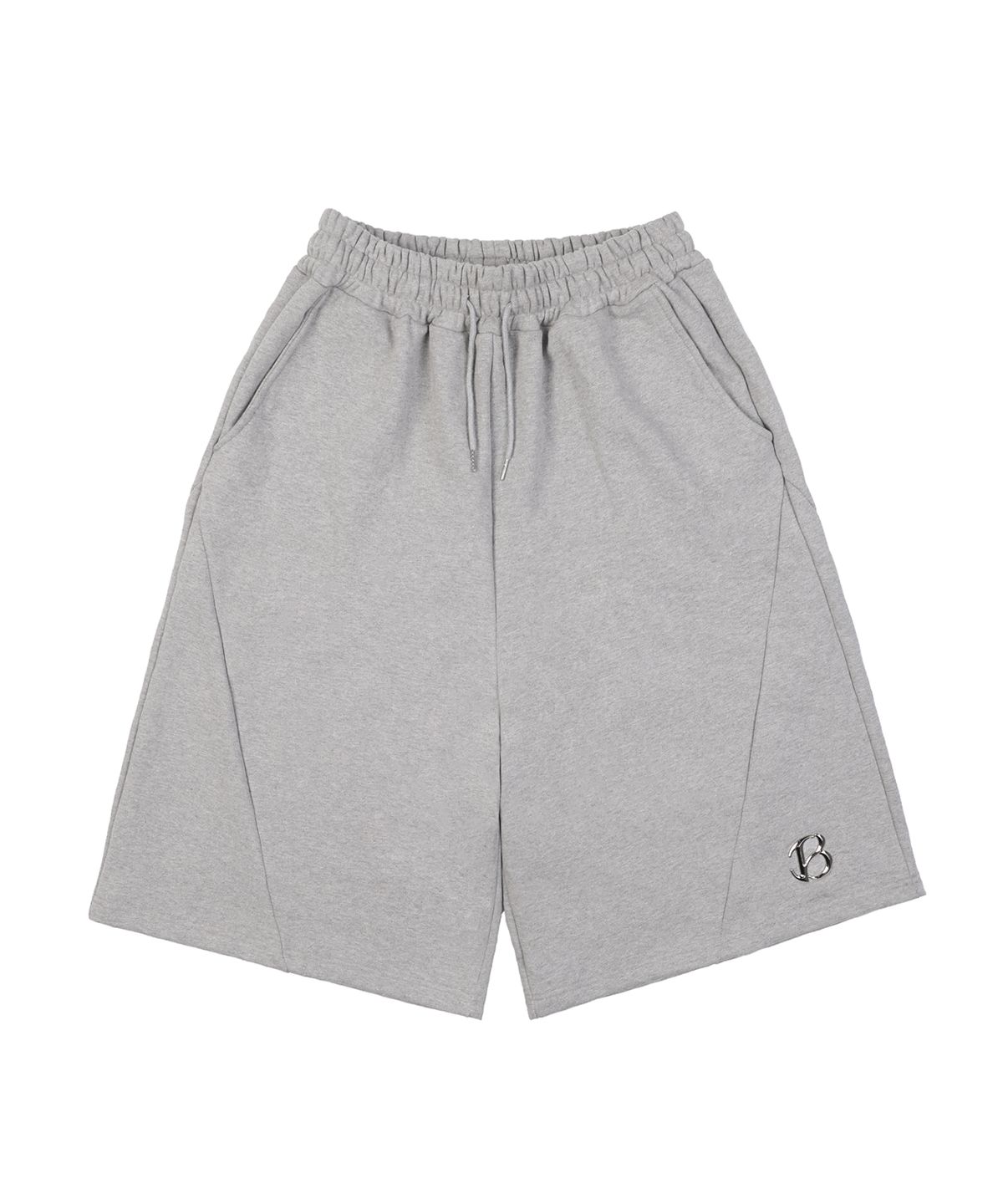 본엑스(BORNX) B Signature Bermuda Sweat Pants (Gray)