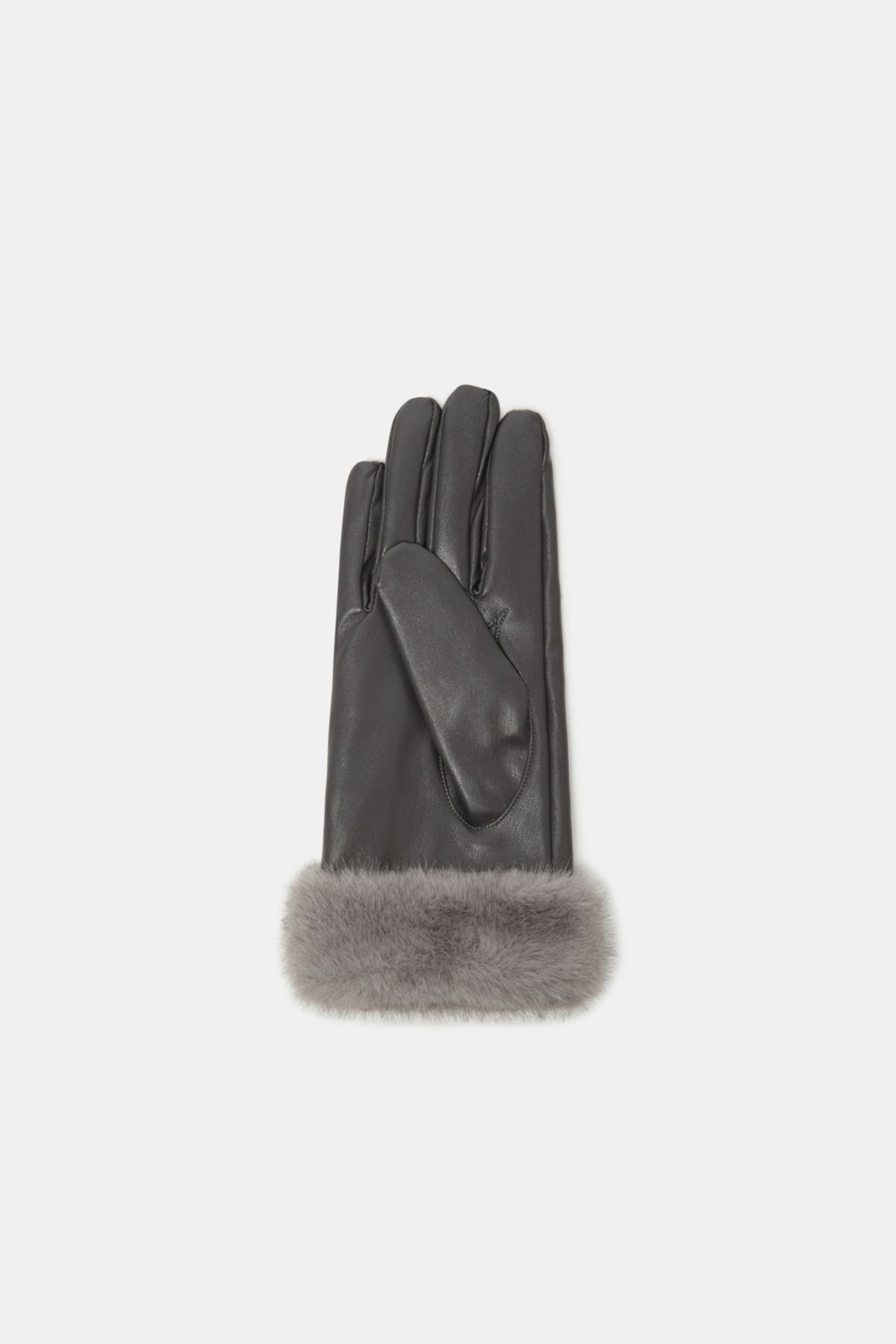 쿠론(COURONNE) Fur Trim Gloves_RCHAX25642GYX