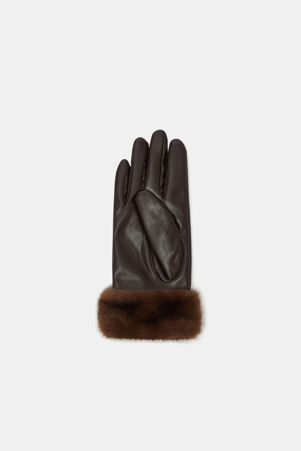 쿠론(COURONNE) Fur Trim Gloves_RCHAX25642BRD