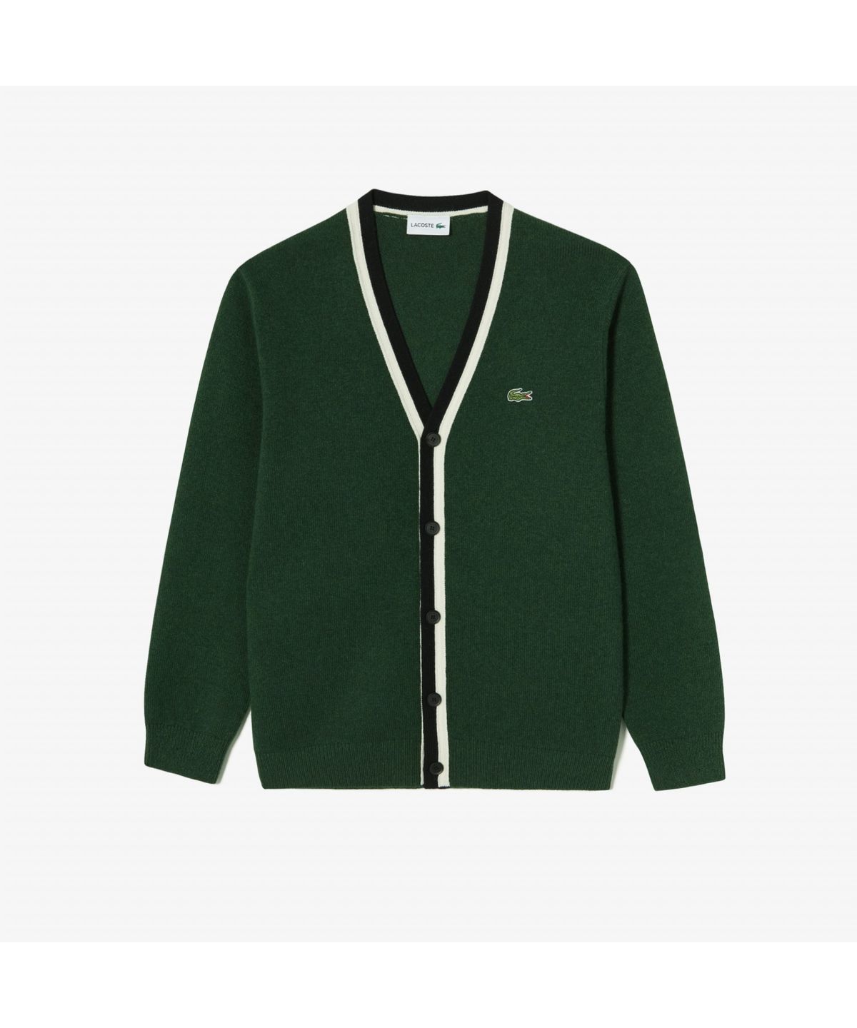 라코스테(LACOSTE) 남성 브이넥 방모 가디건 AH660E-55N YZP