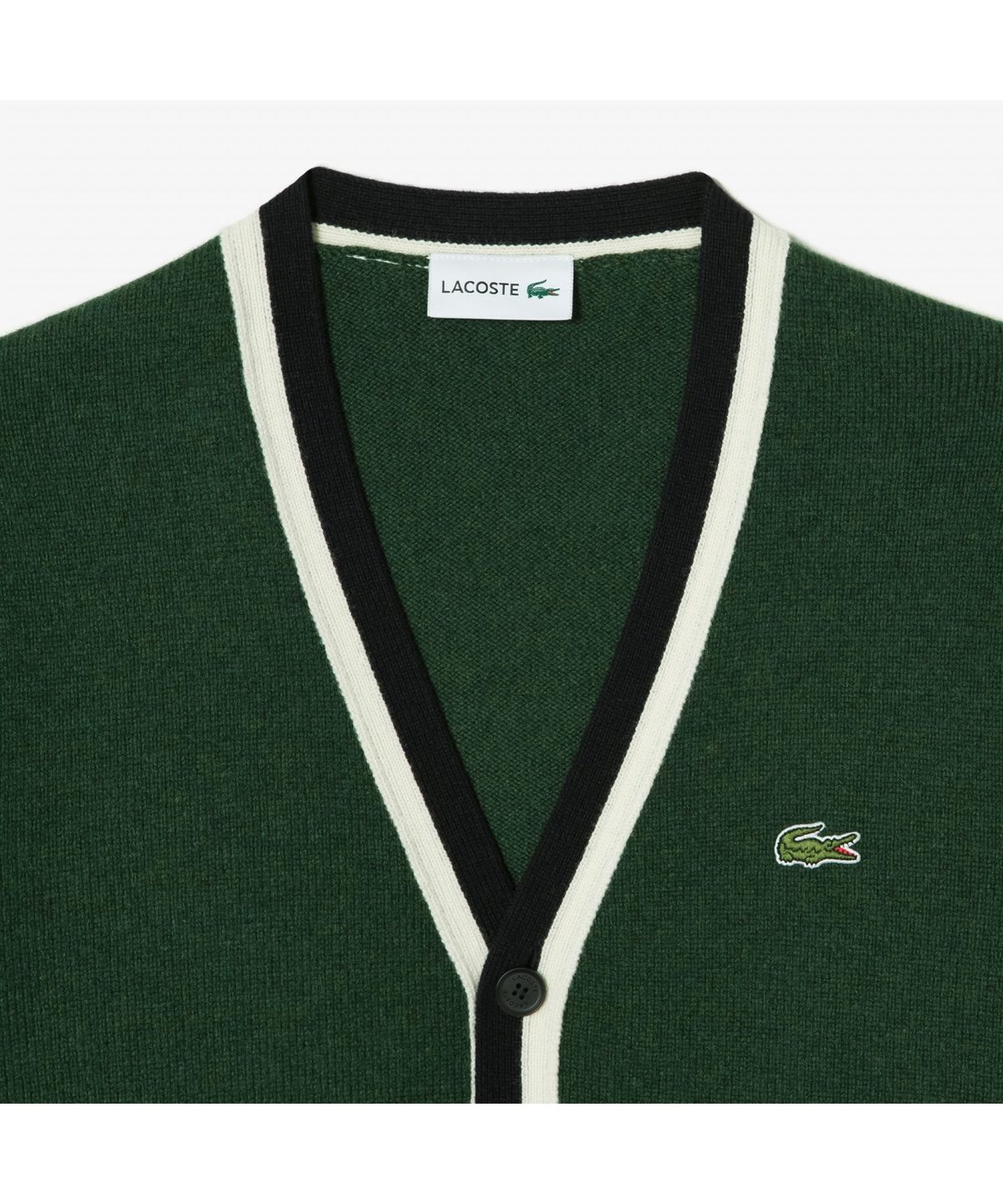 라코스테(LACOSTE) 남성 브이넥 방모 가디건 AH660E-55N YZP