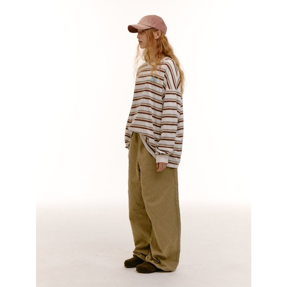 샌드 사운드(SAND SOUND) (UNISEX) 코튼 워싱 볼캡  핑크