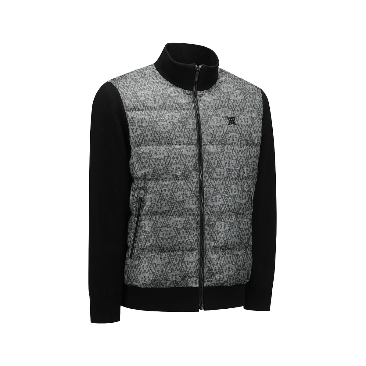 어뉴골프(ANEW GOLF) MEN WI BIG LOGO HYBRID DOWN JACKET_GR