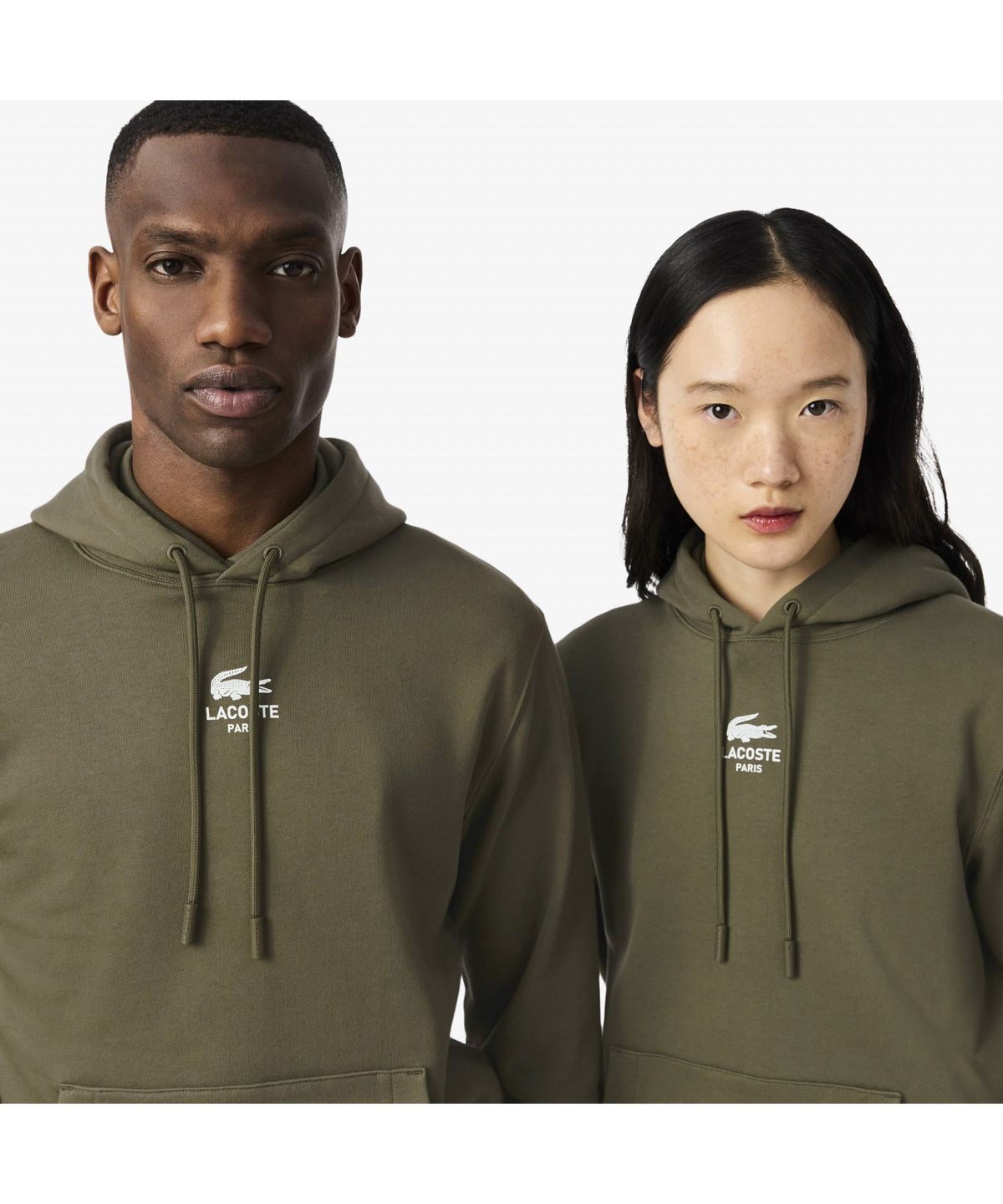 라코스테(LACOSTE) 남성 소프트 브랜딩 후드 스웻셔츠 SH2740-55N E9F