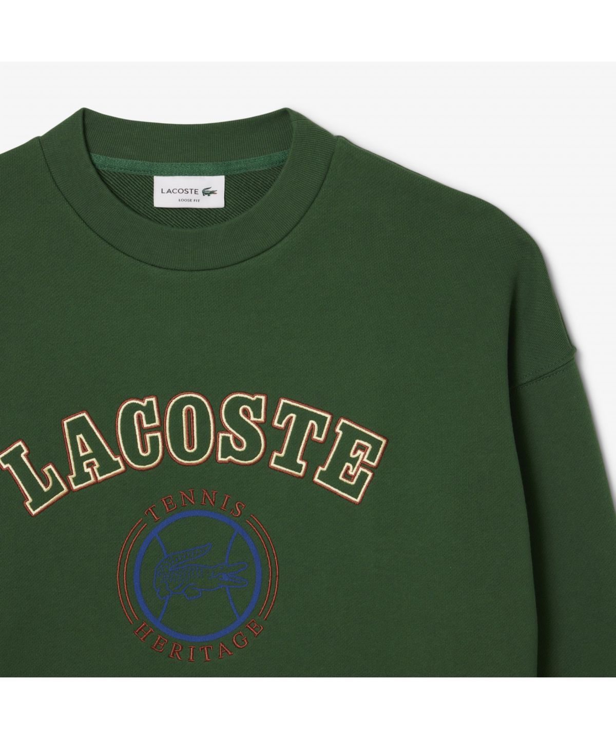라코스테(LACOSTE) 남성 빅그래픽 루즈핏 크루넥 스웻셔츠 SH5888-55N 132
