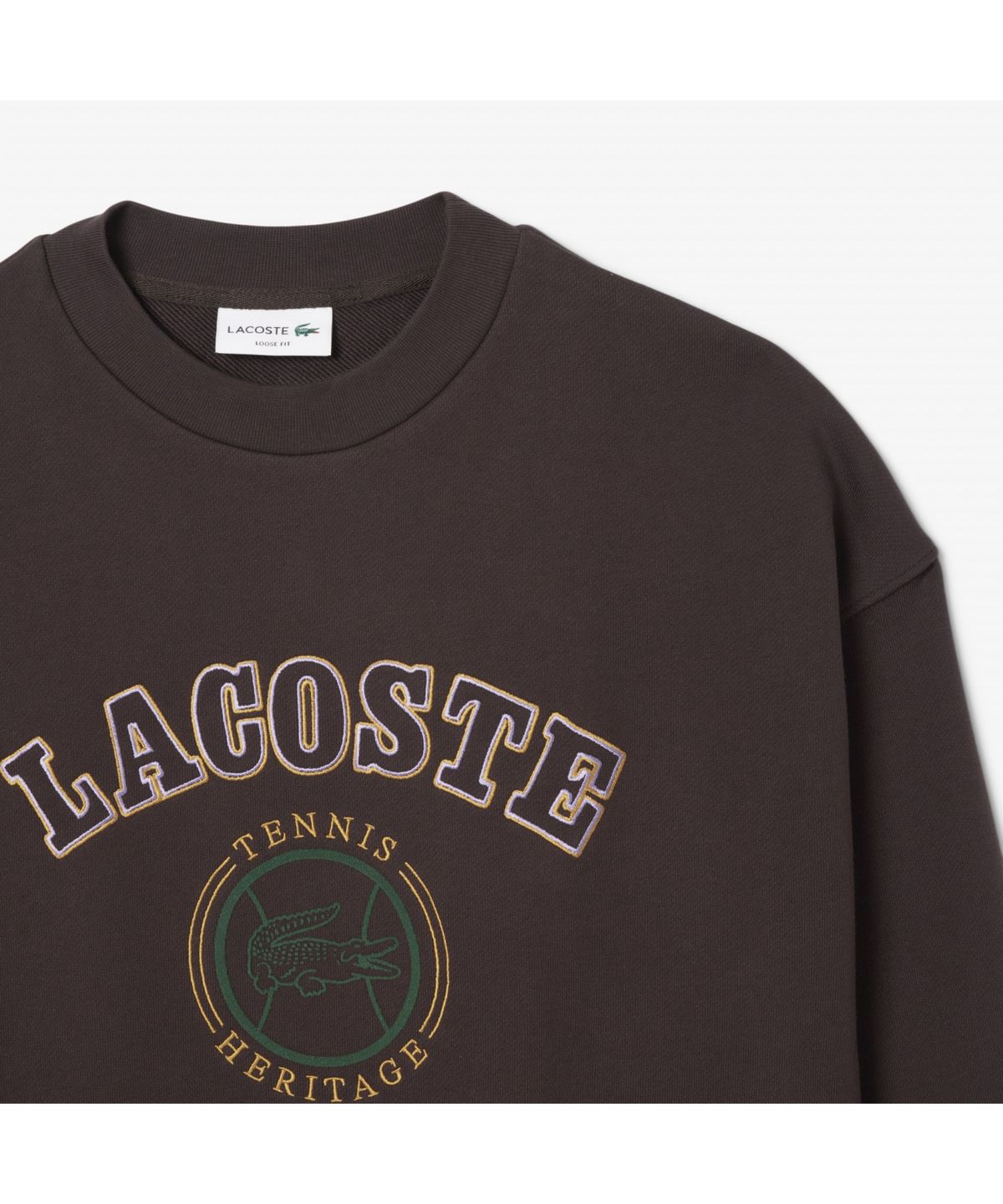 라코스테(LACOSTE) 남성 빅그래픽 루즈핏 크루넥 스웻셔츠 SH5888-55N SKB