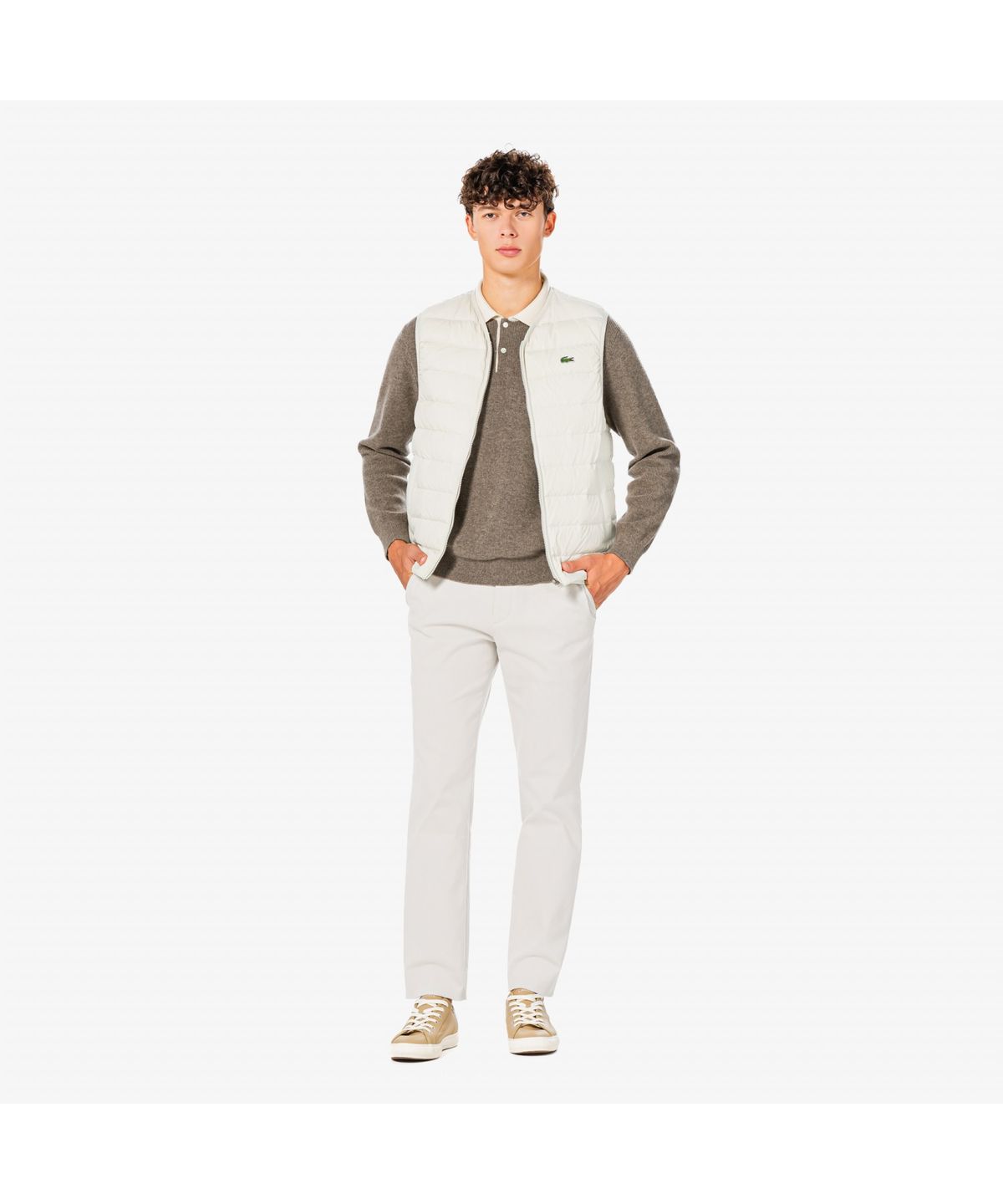 라코스테(LACOSTE) 남성 골조직 테이퍼드 치노 HH530E-55N XFJ