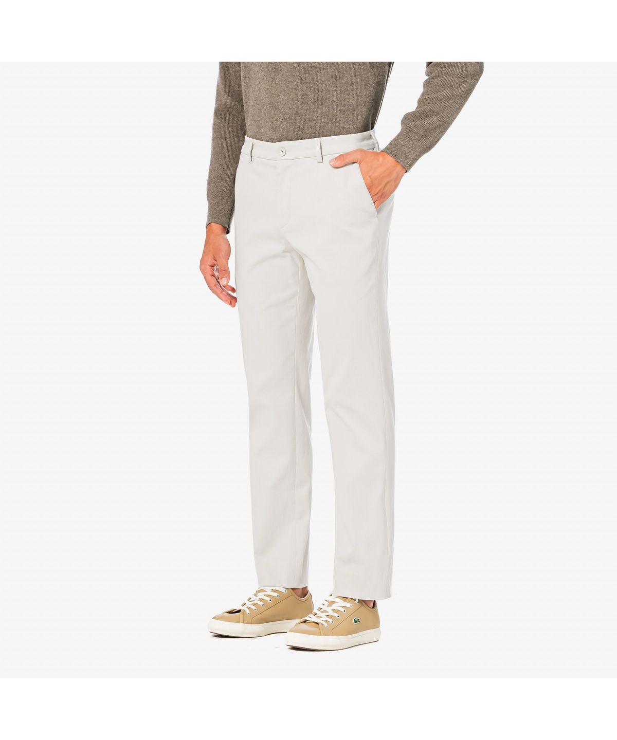 라코스테(LACOSTE) 남성 골조직 테이퍼드 치노 HH530E-55N XFJ