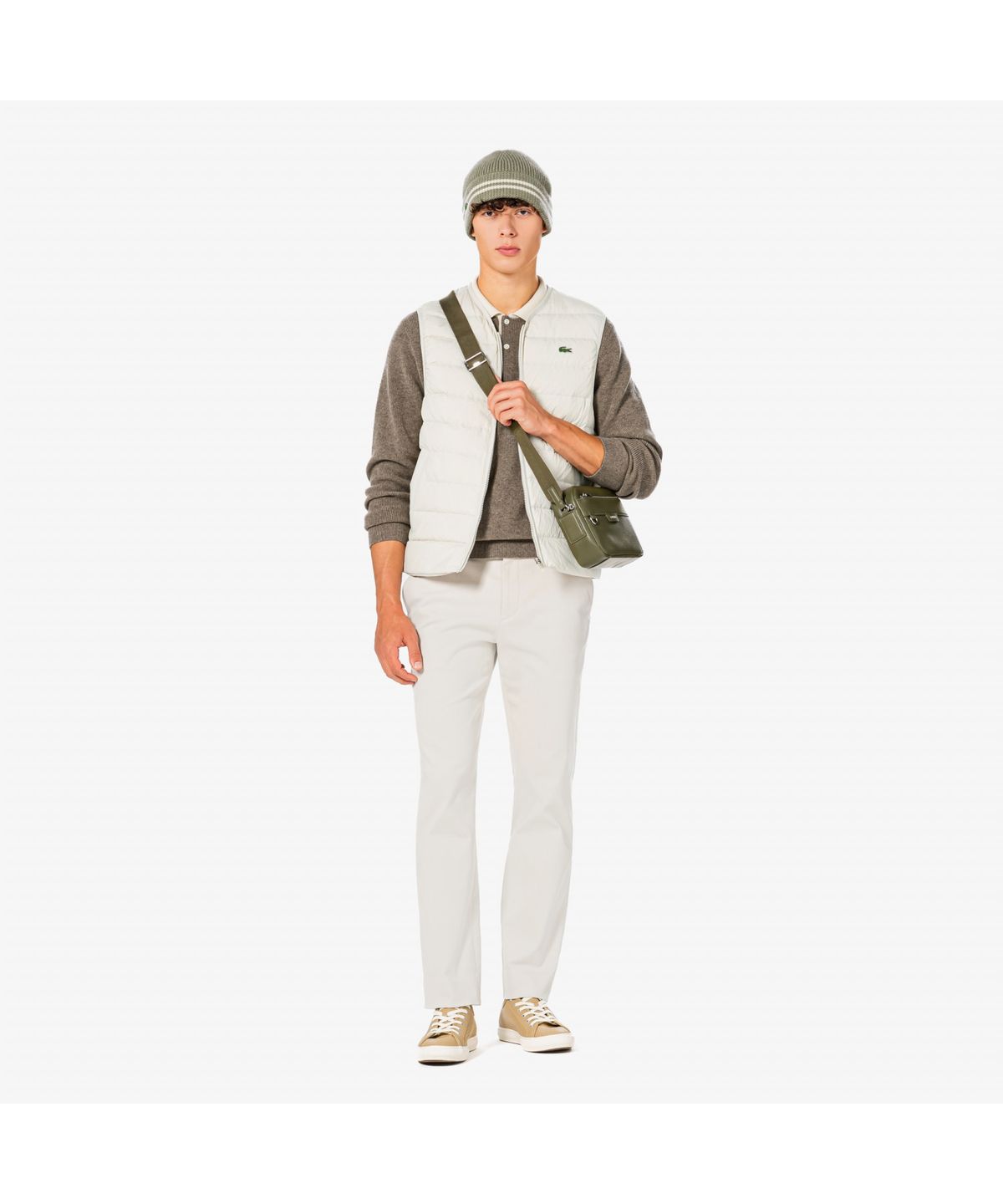 라코스테(LACOSTE) 남성 골조직 테이퍼드 치노 HH530E-55N XFJ