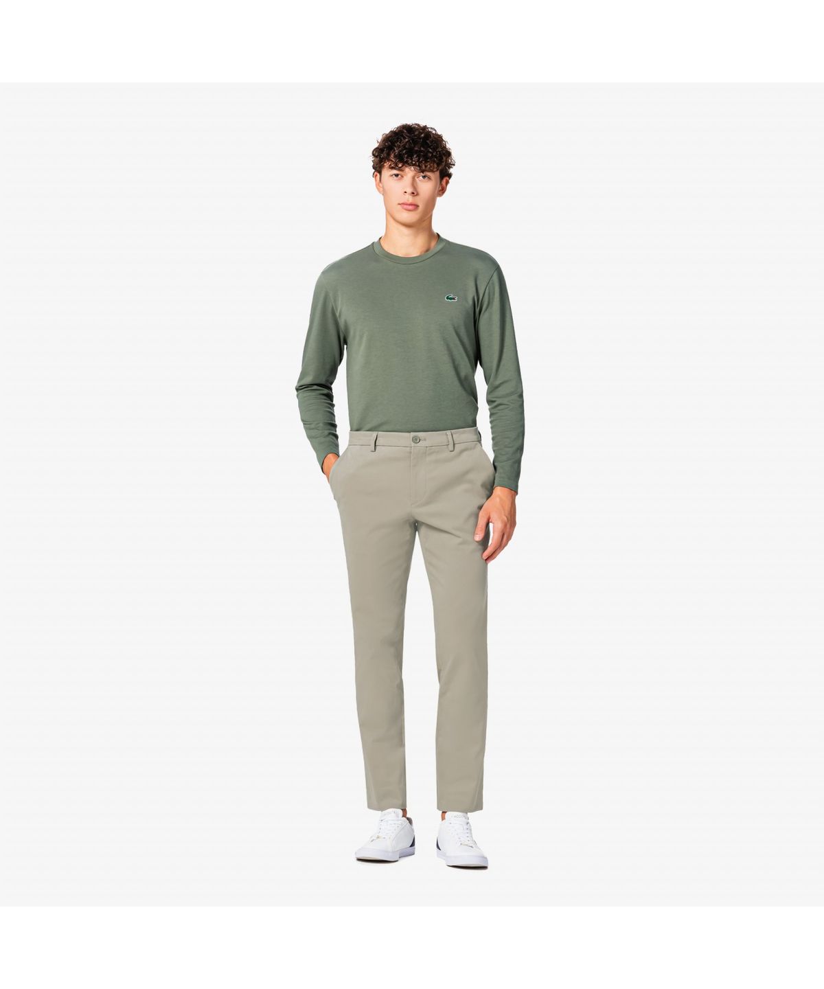 라코스테(LACOSTE) 남성 브러쉬드 치노 팬츠 HH577E-55N CCA