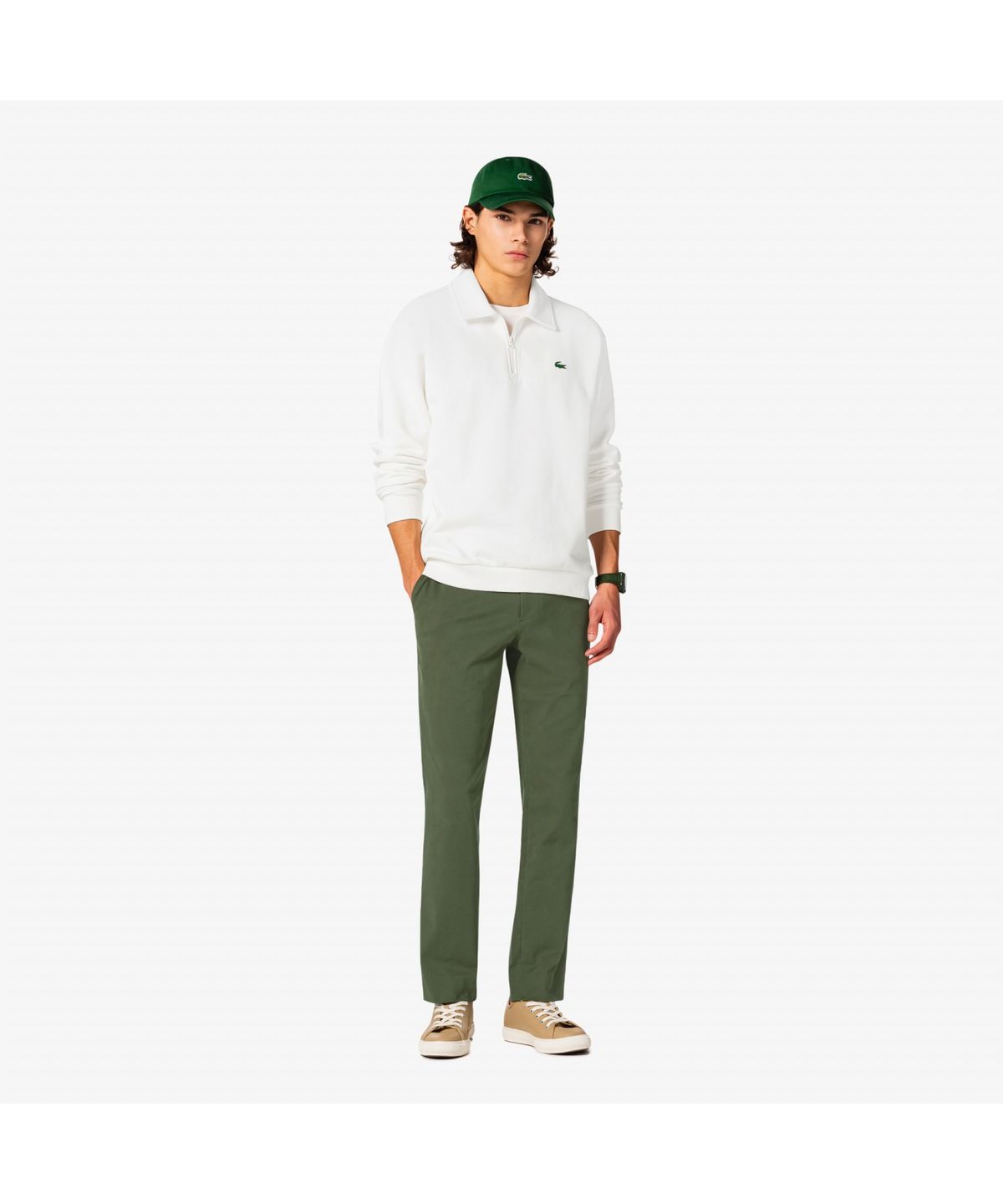 라코스테(LACOSTE) 남성 브러쉬드 치노 팬츠 HH577E-55N L7A
