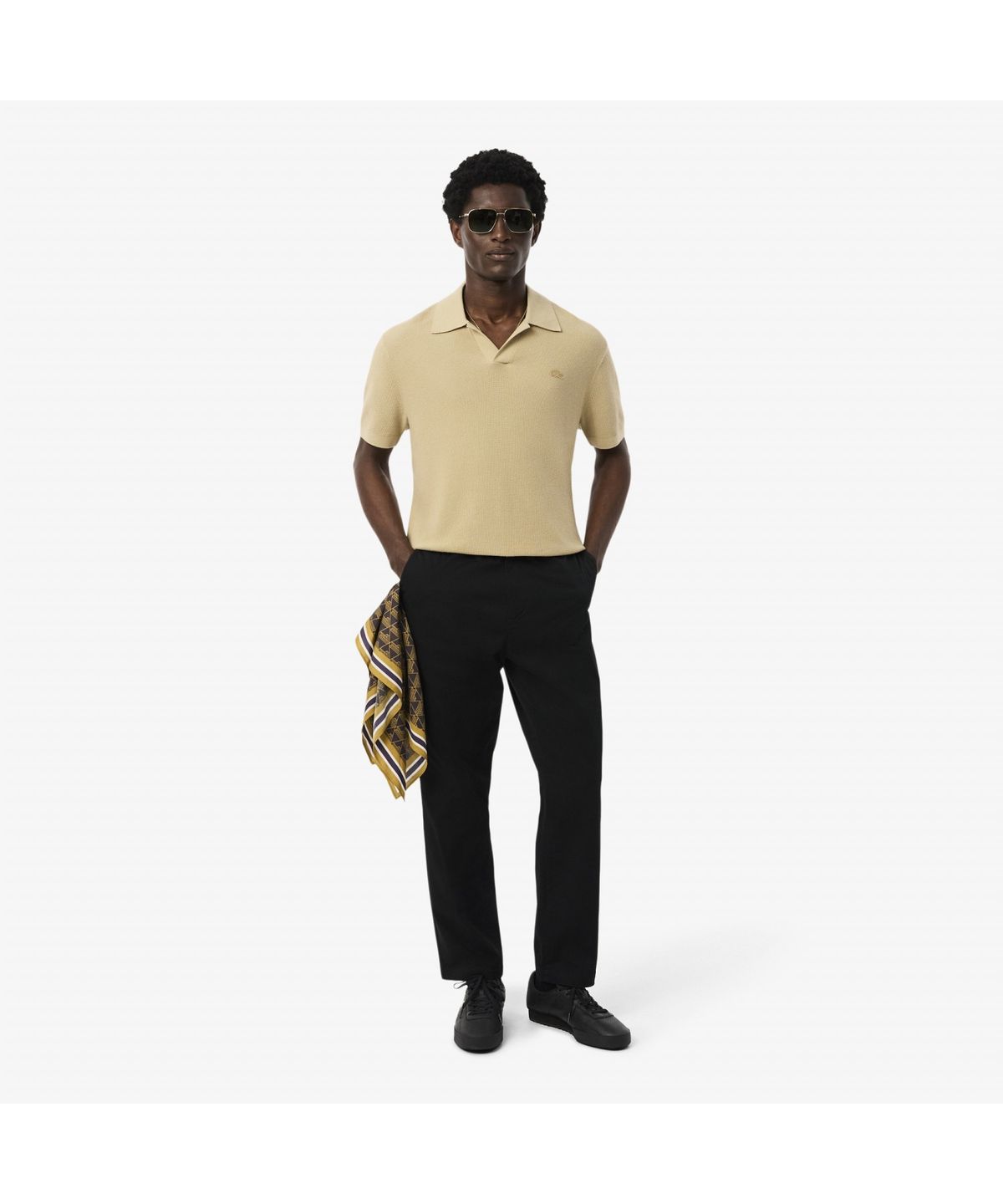 라코스테(LACOSTE) 남성 코튼 스트레치 레귤러핏 밴딩 팬츠 XH0062-55N 031